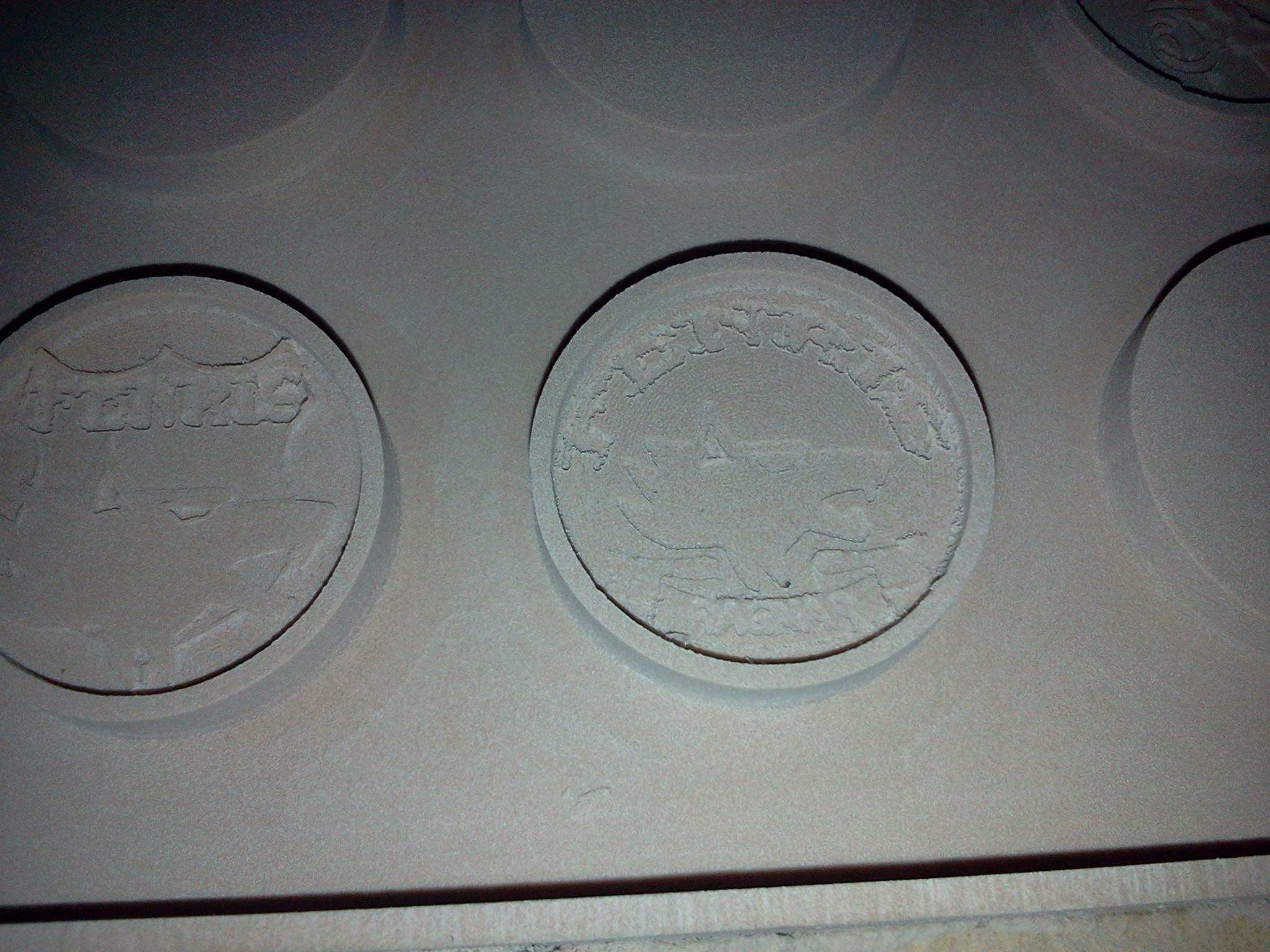 Testers for space wolf and generic imperial bases. I may use the shield + aquila ones for my guard