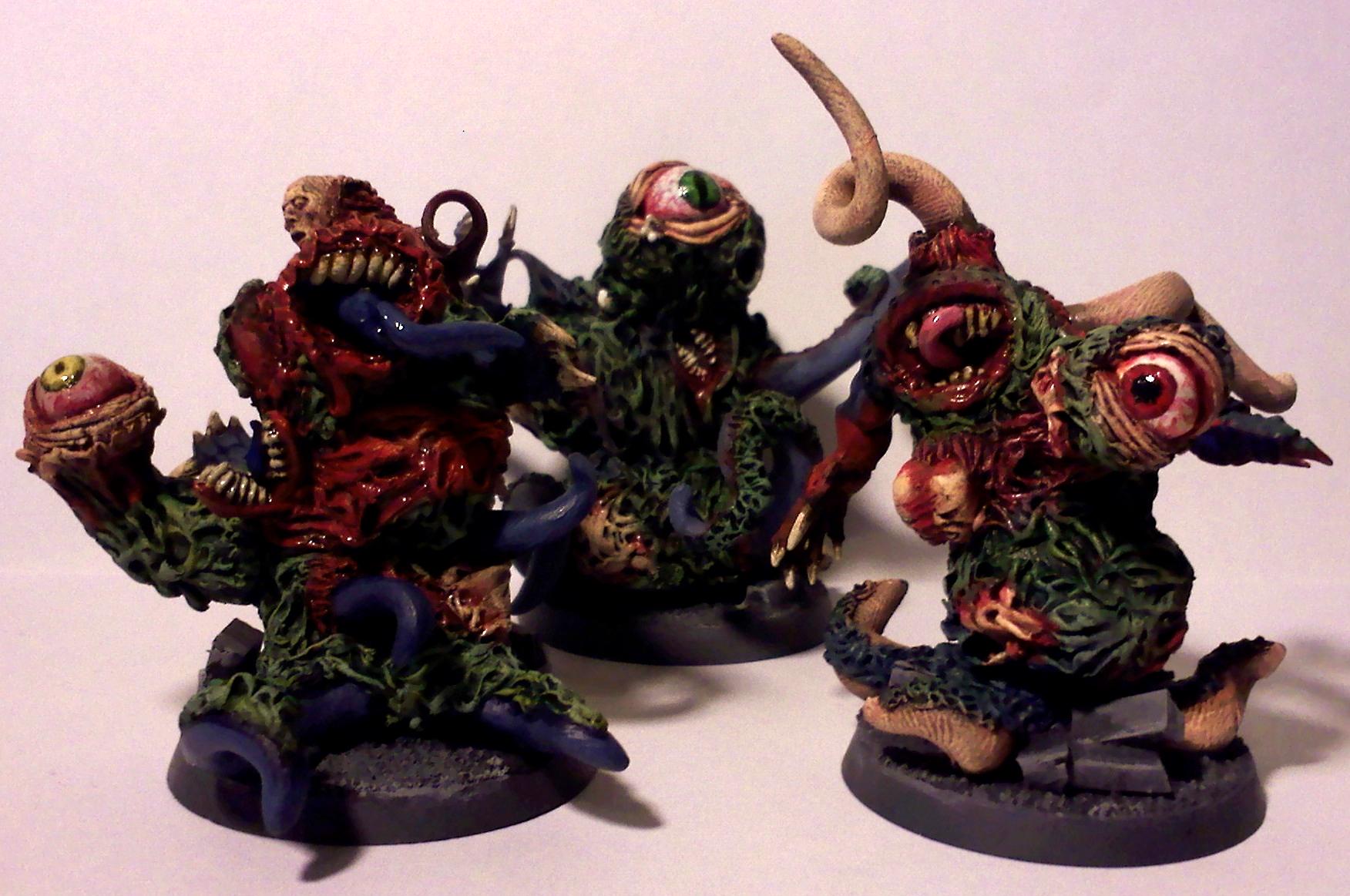 Chaos Space Marines, Chaos Spawn, Conversion, Greenstuff, Handmade, Homemade