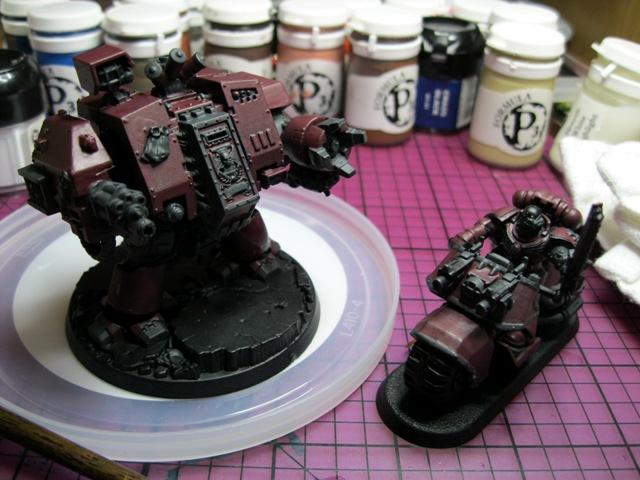 Bike, Dreadnought, Space Marines, Work In Progress