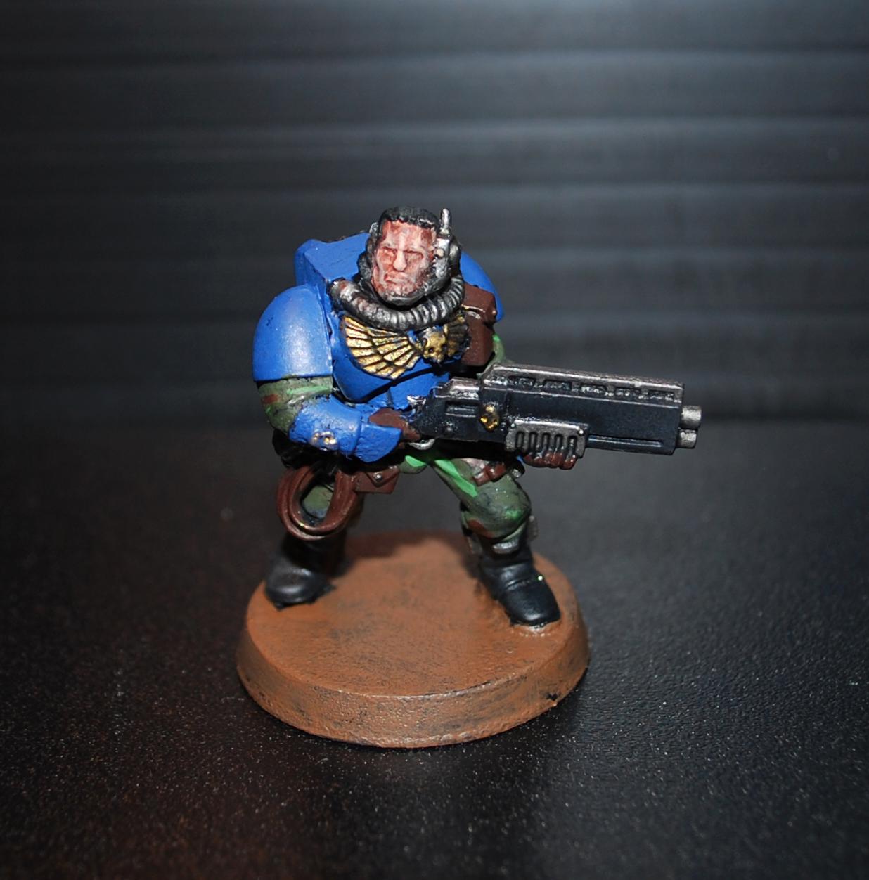 The Scout Squad. I painted the cloth camo because scouts would probably try to be as stealth as possibl (which is quite hard when you wearing blue)