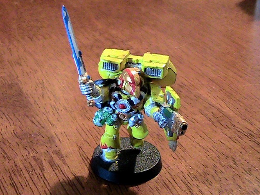 Angry, Assault, Budget, Cheap, Codex, Conversion, Fist, Humor, Imperial, Imperial Fists, Ork Abuse, Sergeant, Space Marines, Vengeance, Yellow