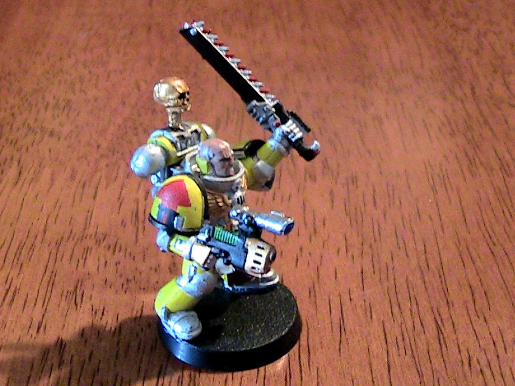 Angry, Assault, Budget, Cheap, Codex, Conversion, Fist, Humor, Imperial, Imperial Fists, Ork Abuse, Sergeant, Space Marines, Vengeance, Yellow