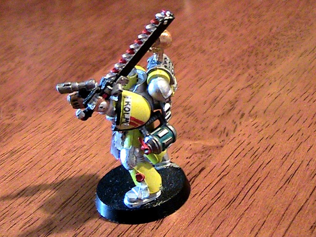Angry, Assault, Budget, Cheap, Codex, Conversion, Fist, Humor, Imperial, Imperial Fists, Ork Abuse, Sergeant, Space Marines, Vengeance, Yellow