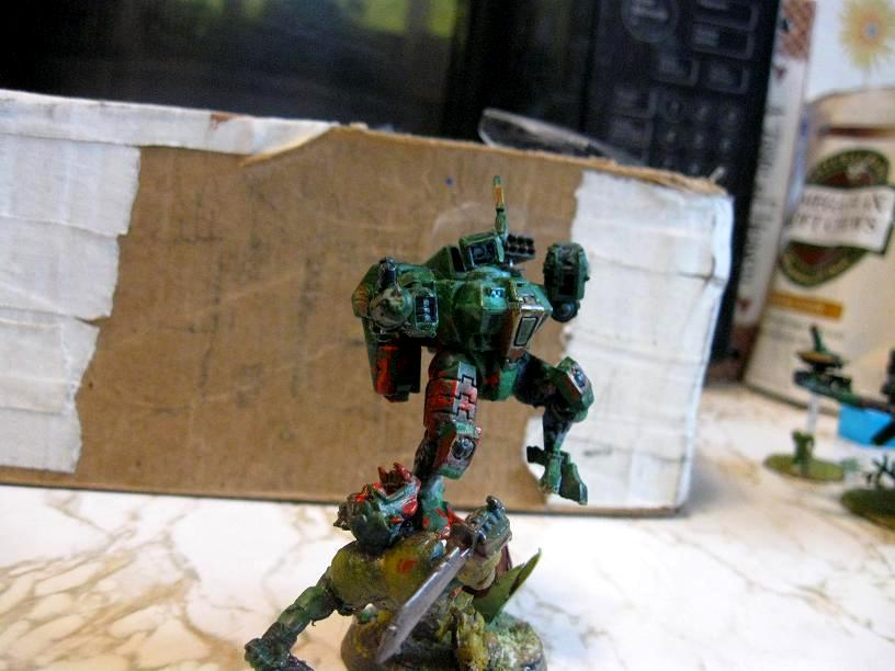 Battlesuit, Diorama, Fireknife, Jungle, Missile Pod, Orks, Plasma Rifle, Tau