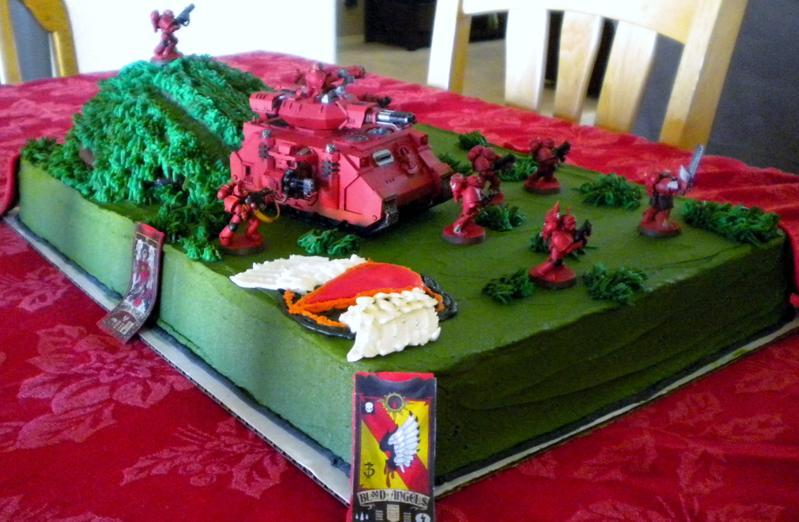 Blood Angels, Cake, Space Marines, Tank