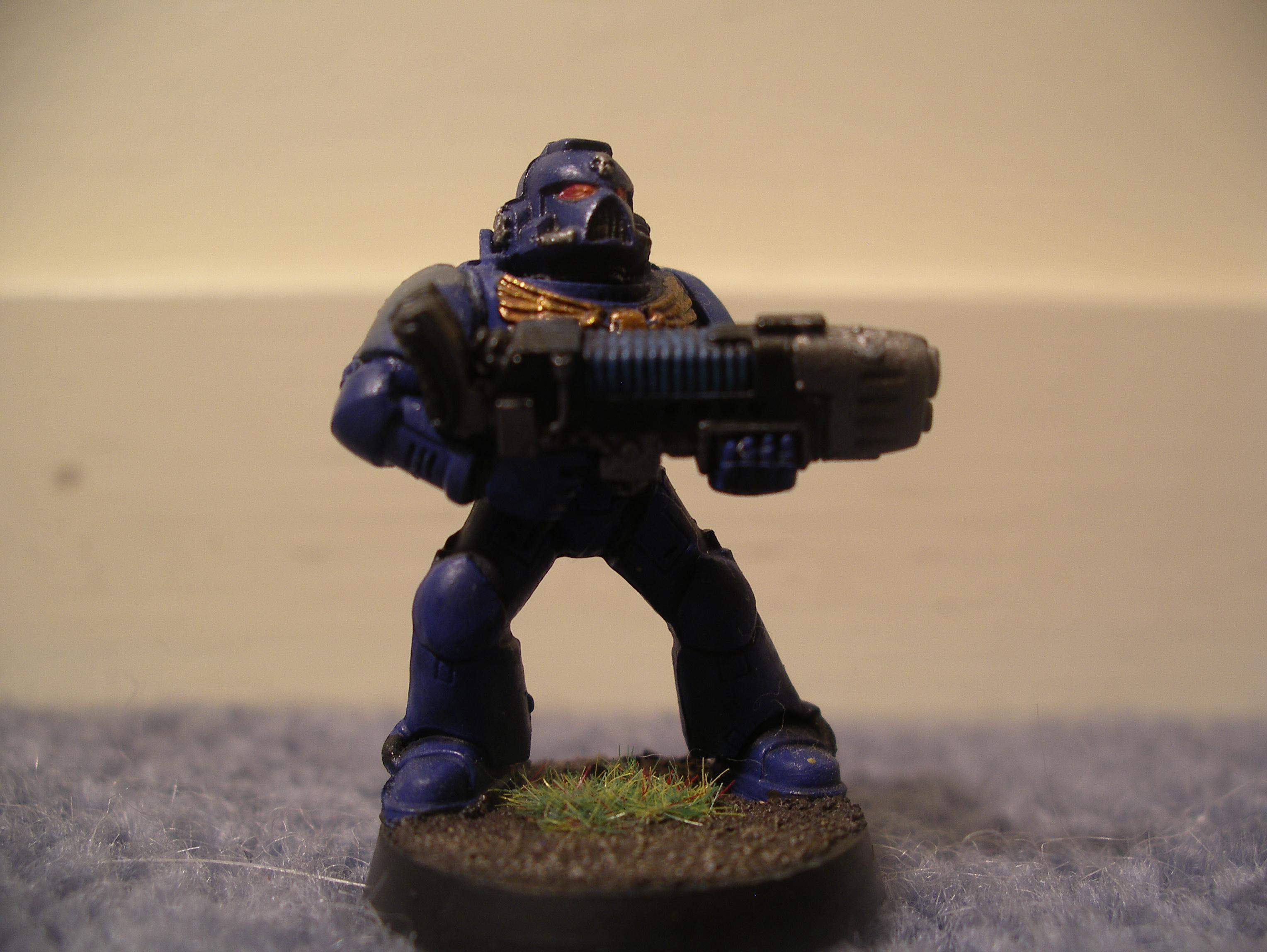 Command Squad, Plasma Gun, Space Marines, Ultramarines