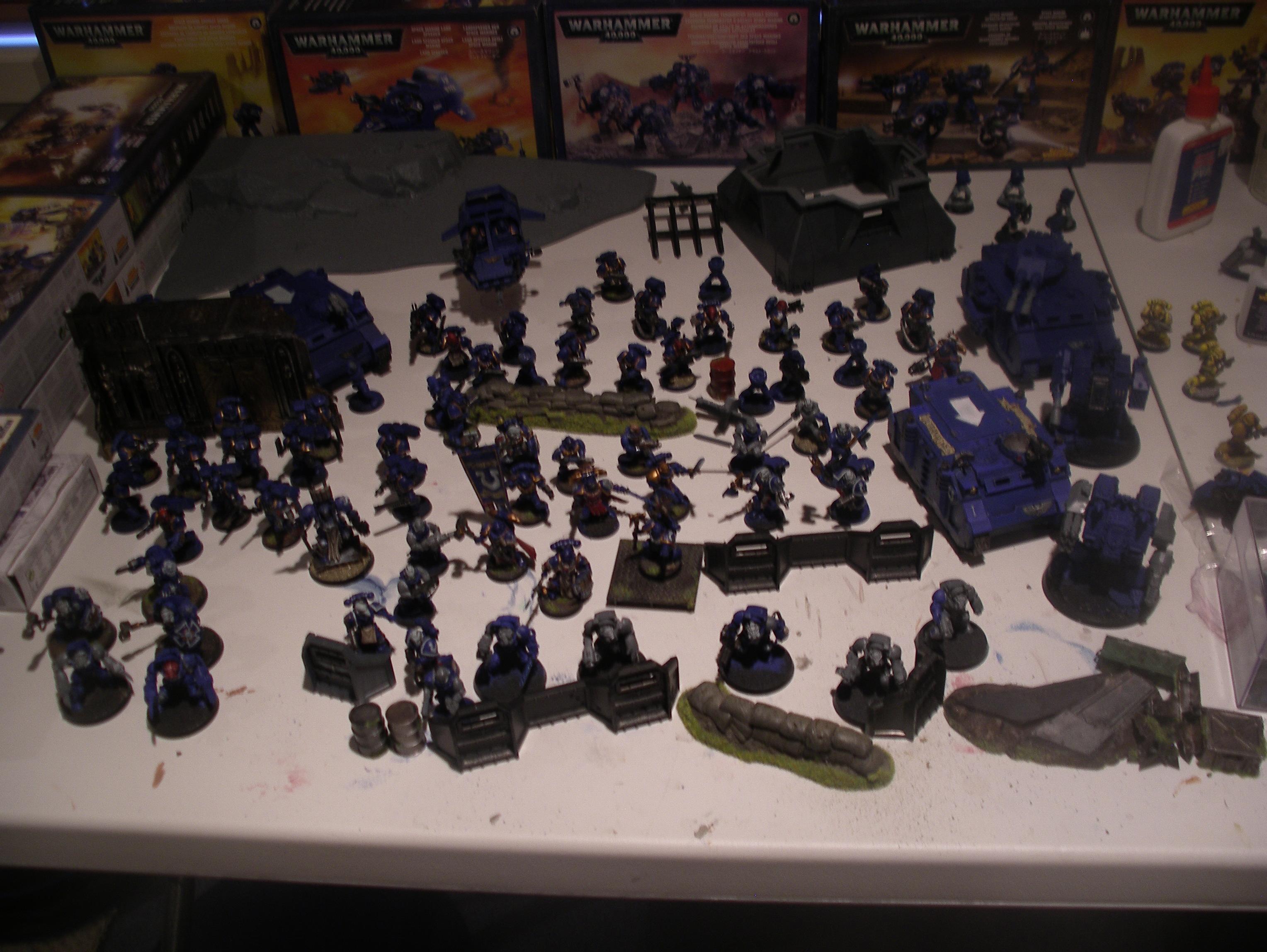 My army from the top view