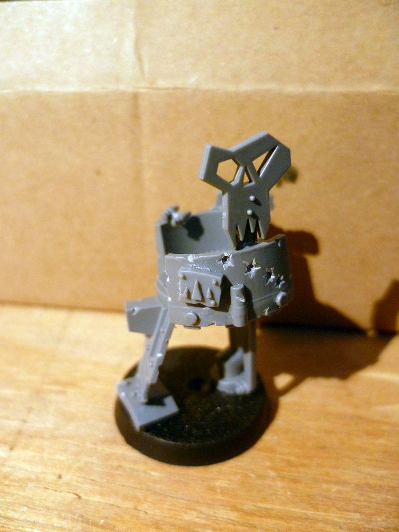 Gretchin, Weathered, Grot Snipa Watchtower WIP - Back view