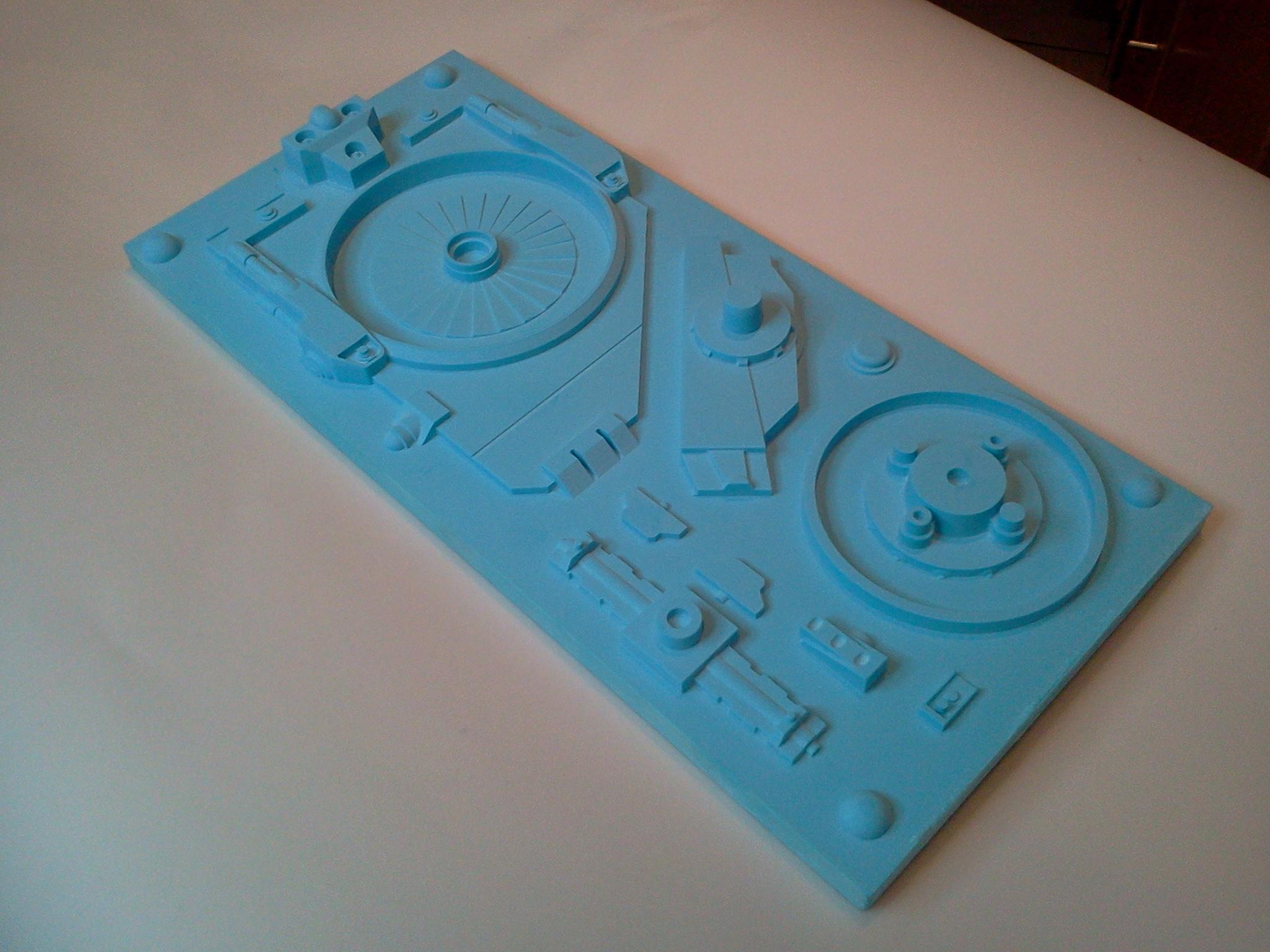 The finished master. 3 days of near solid machining!