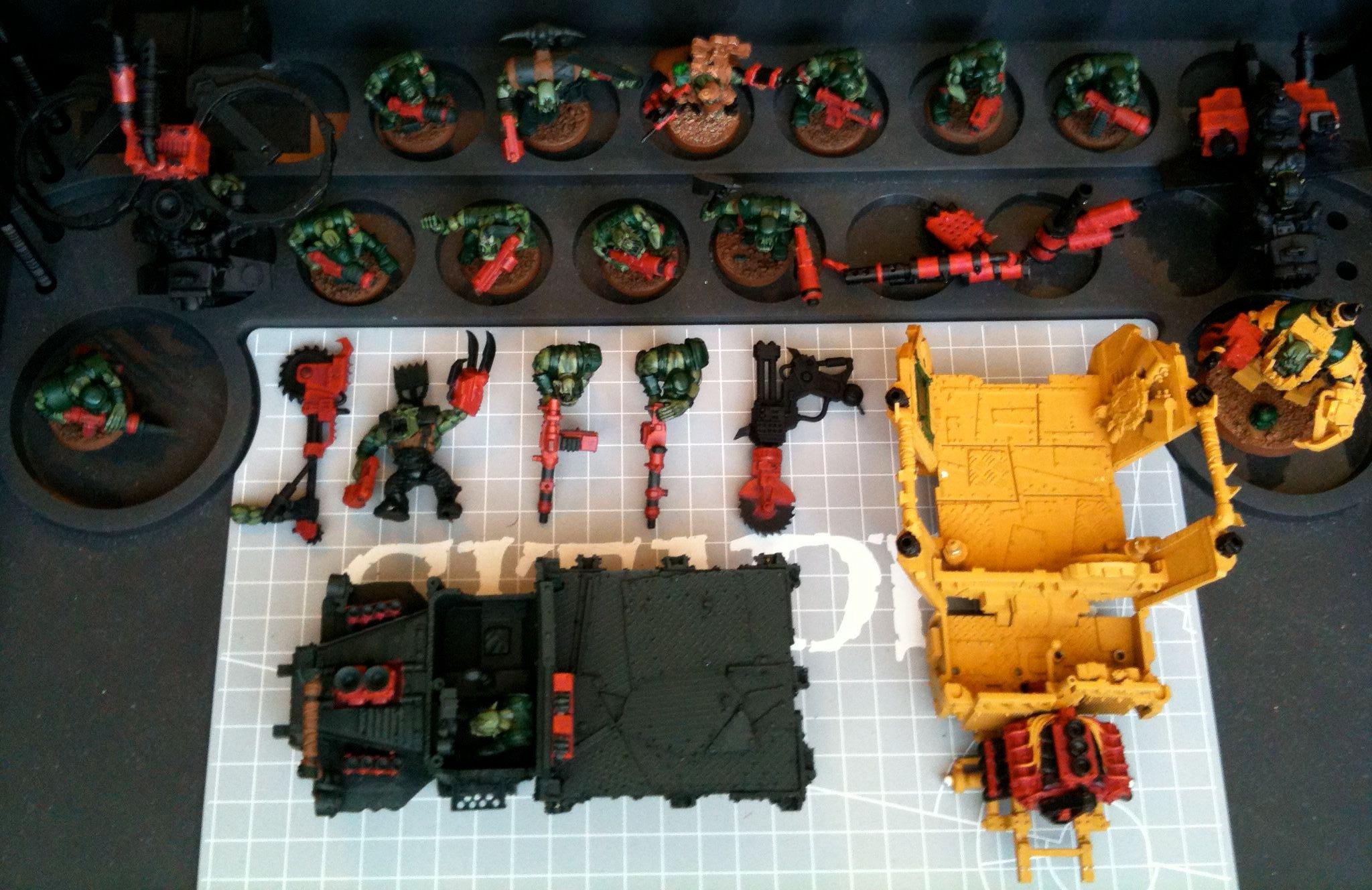 Da Dark Angelz, Orks, Work In Progress