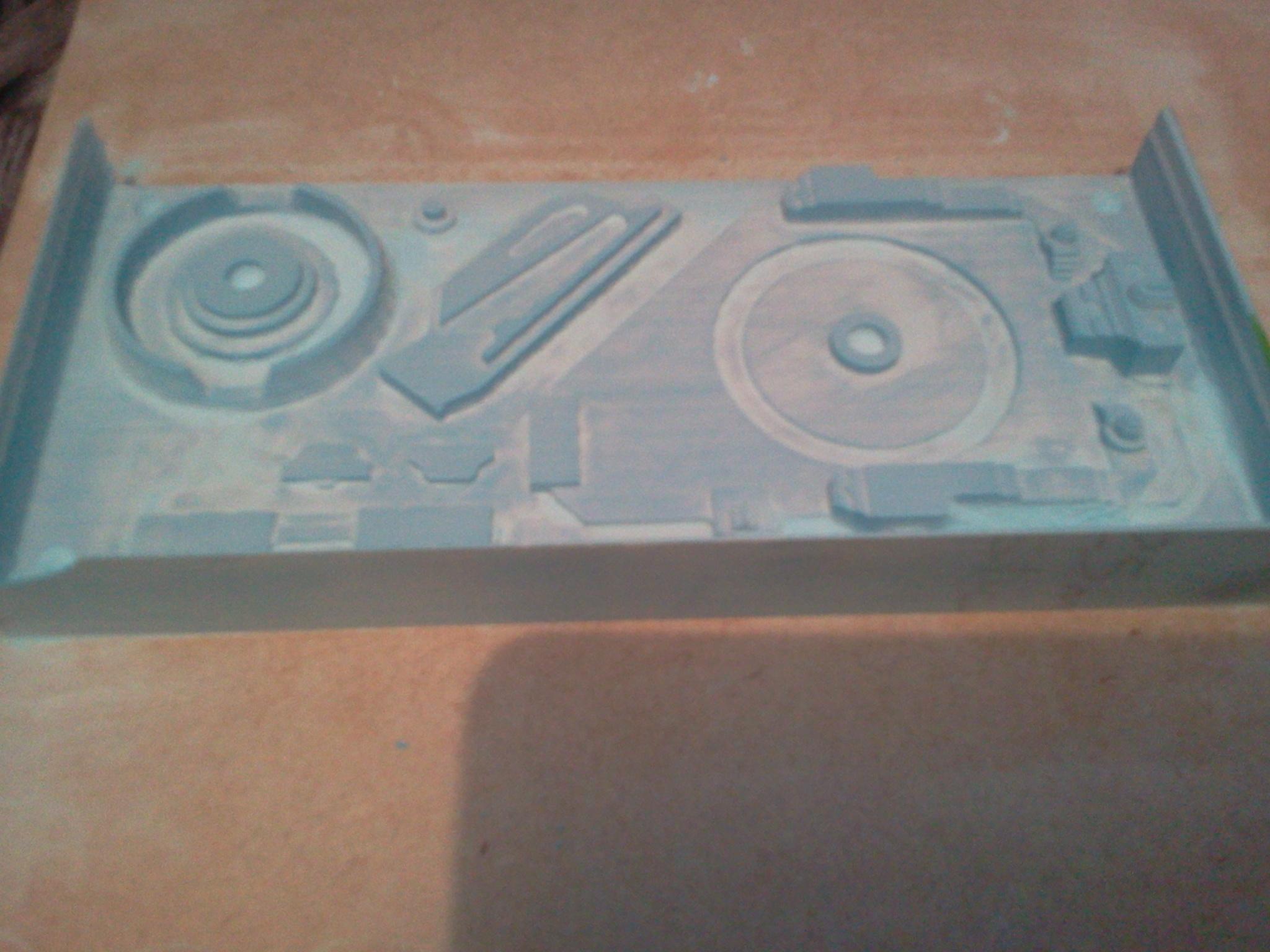 Ready for the finishing pass. This is the underside of the left rotor