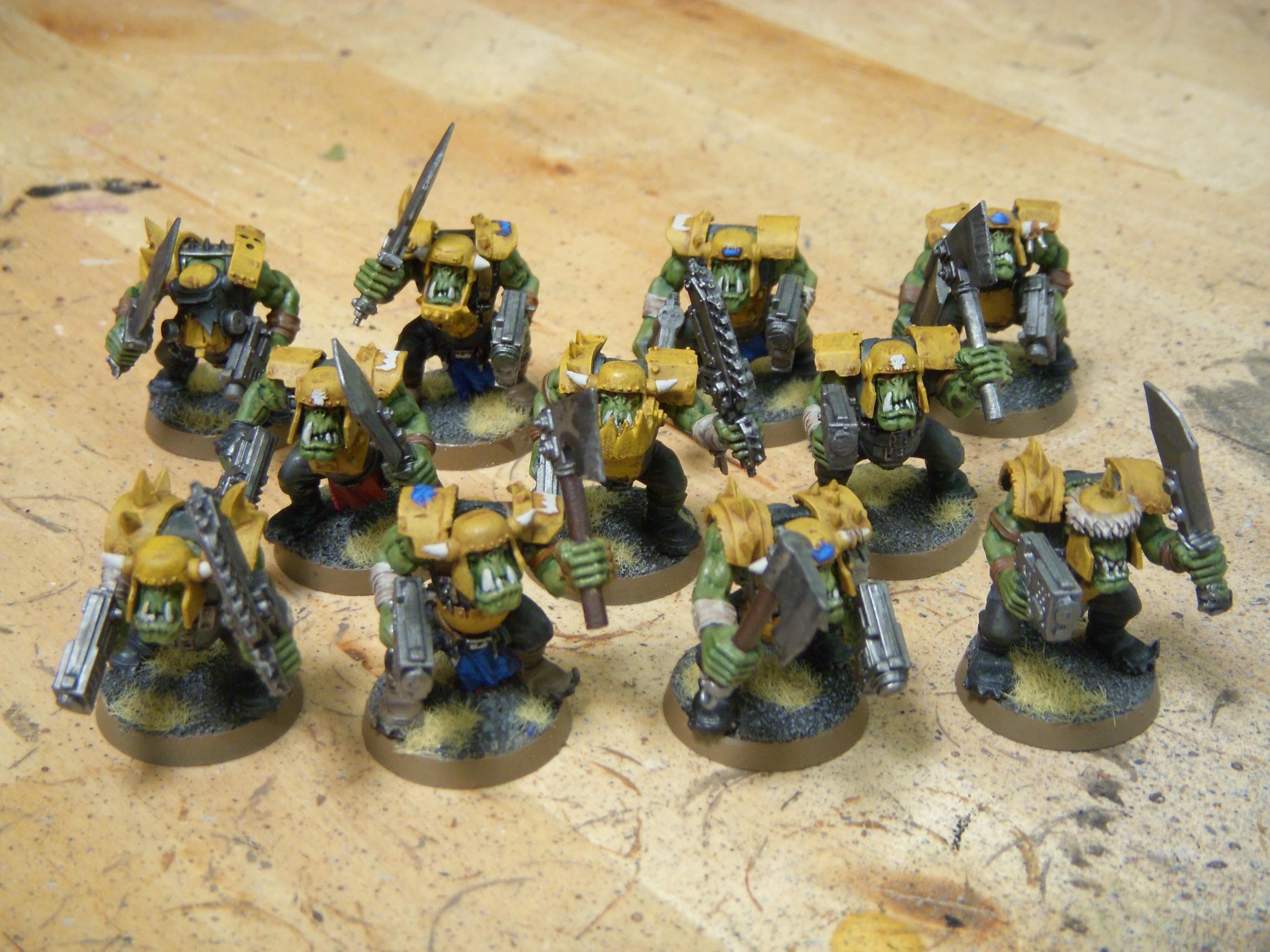 Bad Moon Orks, Imperial Guard Mordian Iron Guard Bad Moon Orks, Mordian Imperial Guard