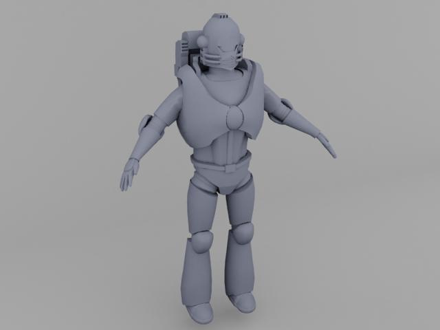 Space Marine concept rendering