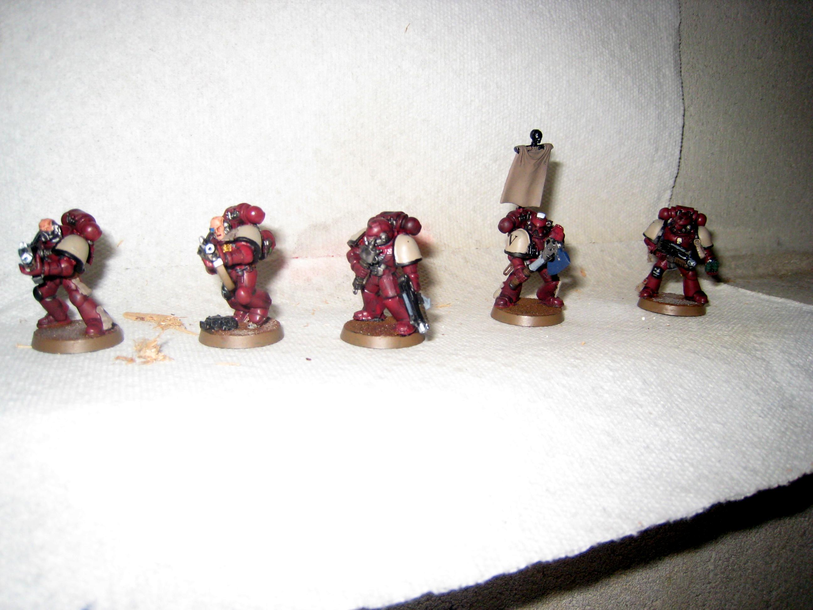 3rd Company, Blood Ravens, Bolter, Combat Squad, Power Armor, Power Axe, Sergeant, Space Marines