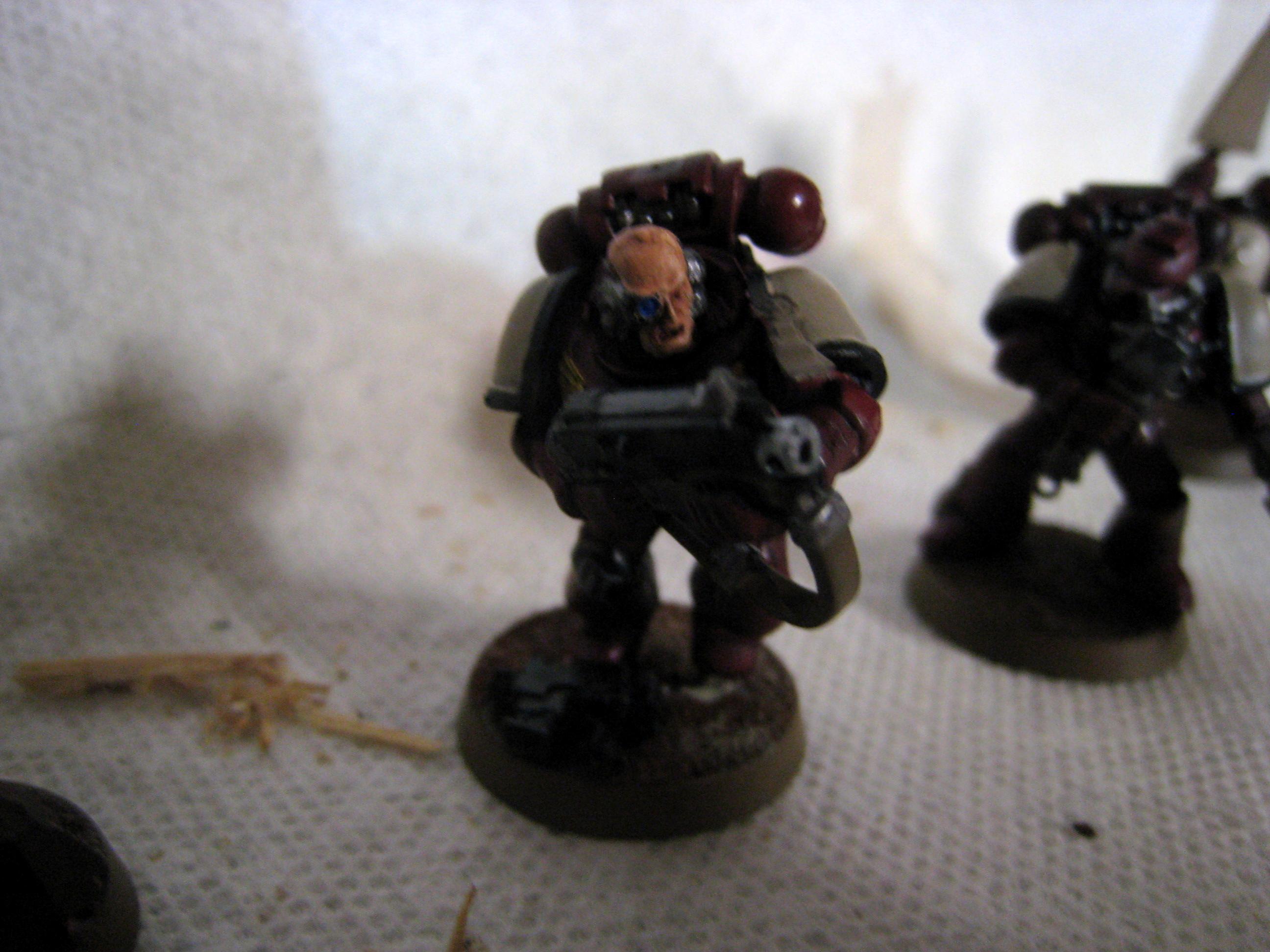 3rd Company, Blood Ravens, Bolter, Combat Squad, Power Armor, Power Axe, Sergeant, Space Marines