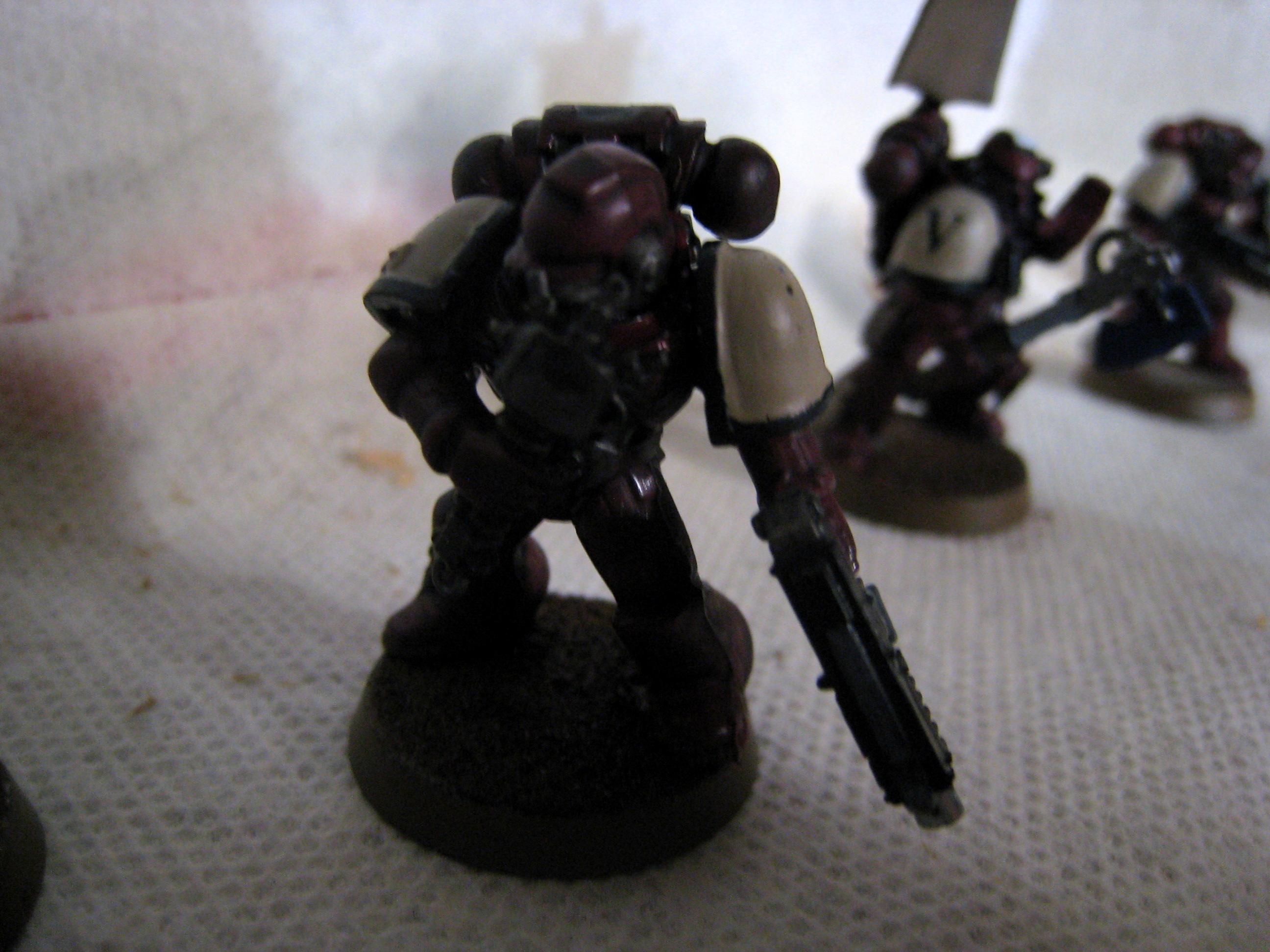 3rd Company, Blood Ravens, Bolter, Combat Squad, Power Armor, Power Axe, Sergeant, Space Marines