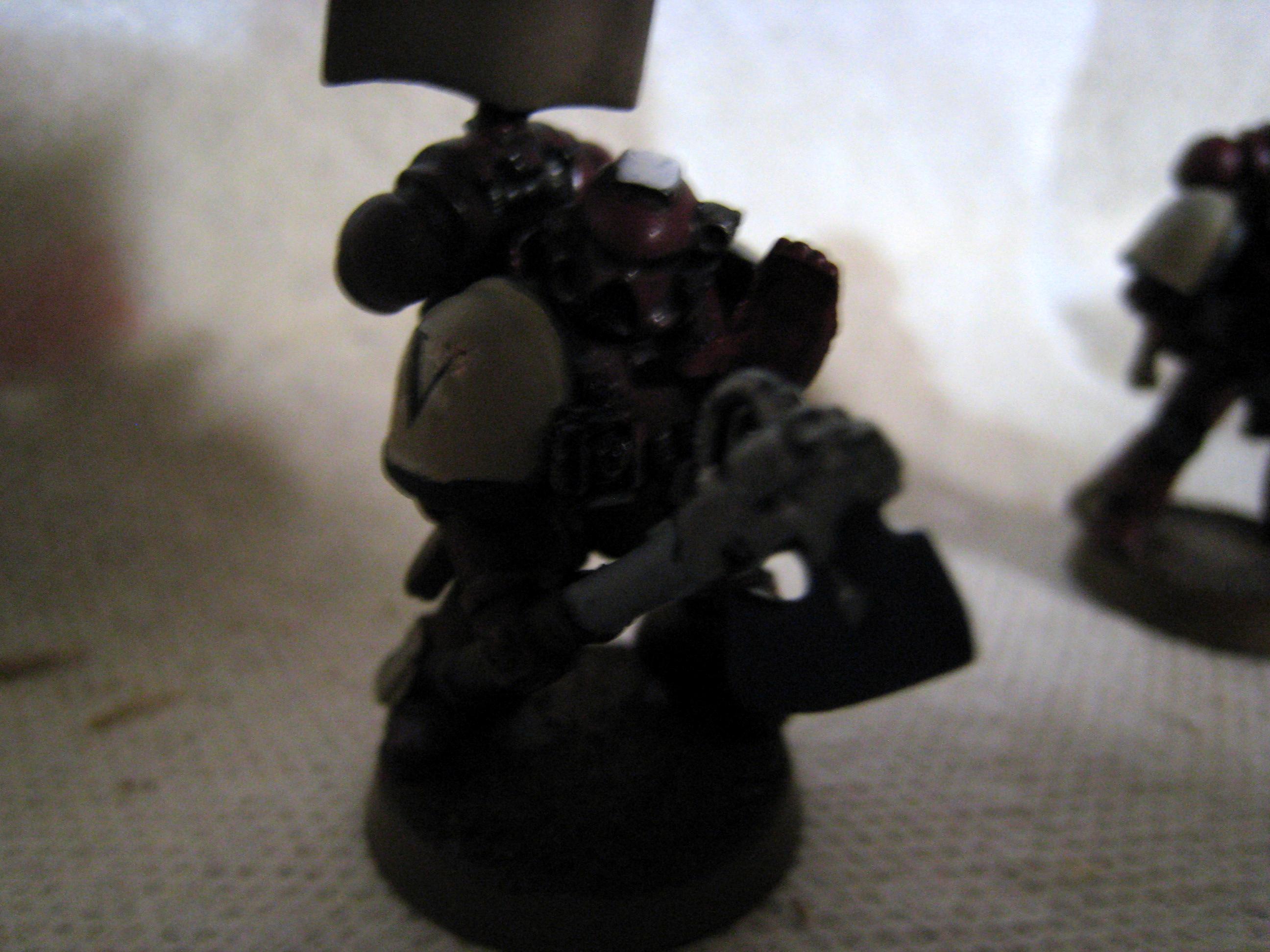 3rd Company, Blood Ravens, Bolter, Combat Squad, Power Armor, Power Axe, Sergeant, Space Marines