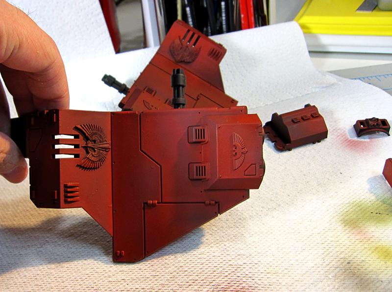 MajotTom Pattern StormRaven, Airbrushing begins!