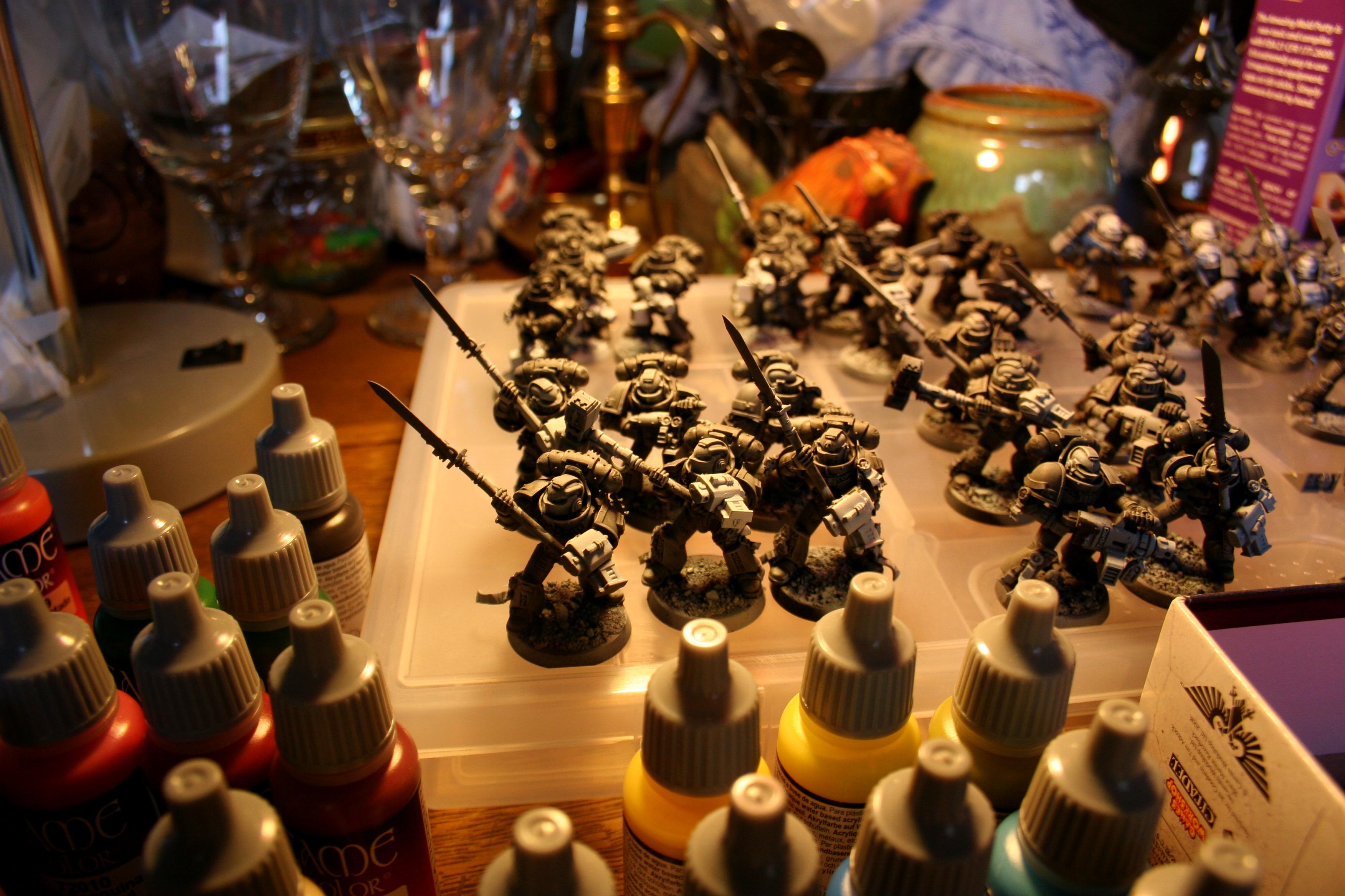 Castellan, Crowe, Drybrush, Grey, Grey Knights, Purifier