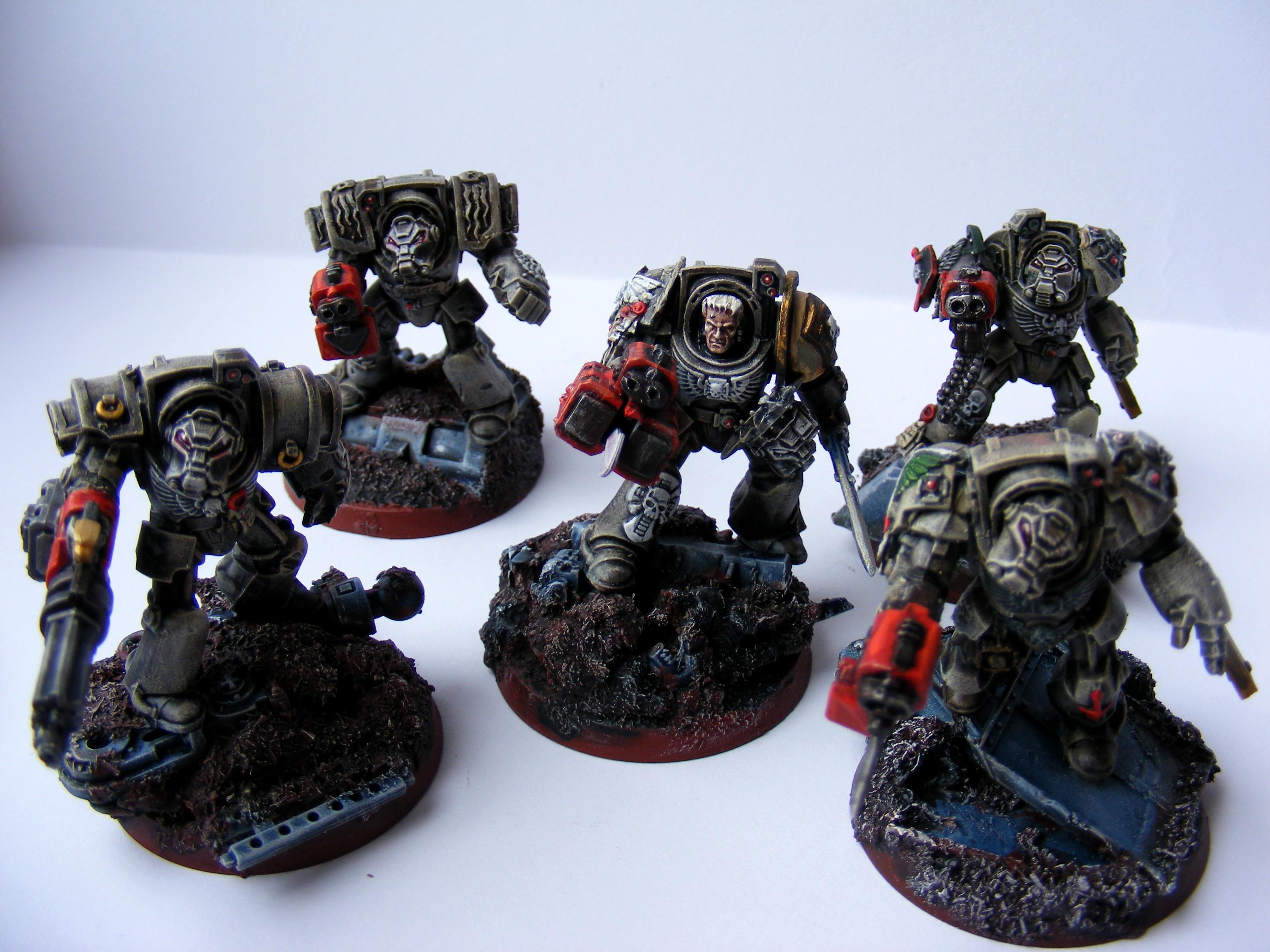 Angel, Dark, Dark Angels, Squad, Terminator Armor, Warhammer 40,000