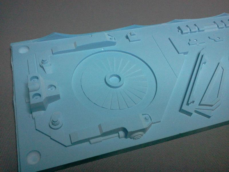 Close up of the wing and rotor fan