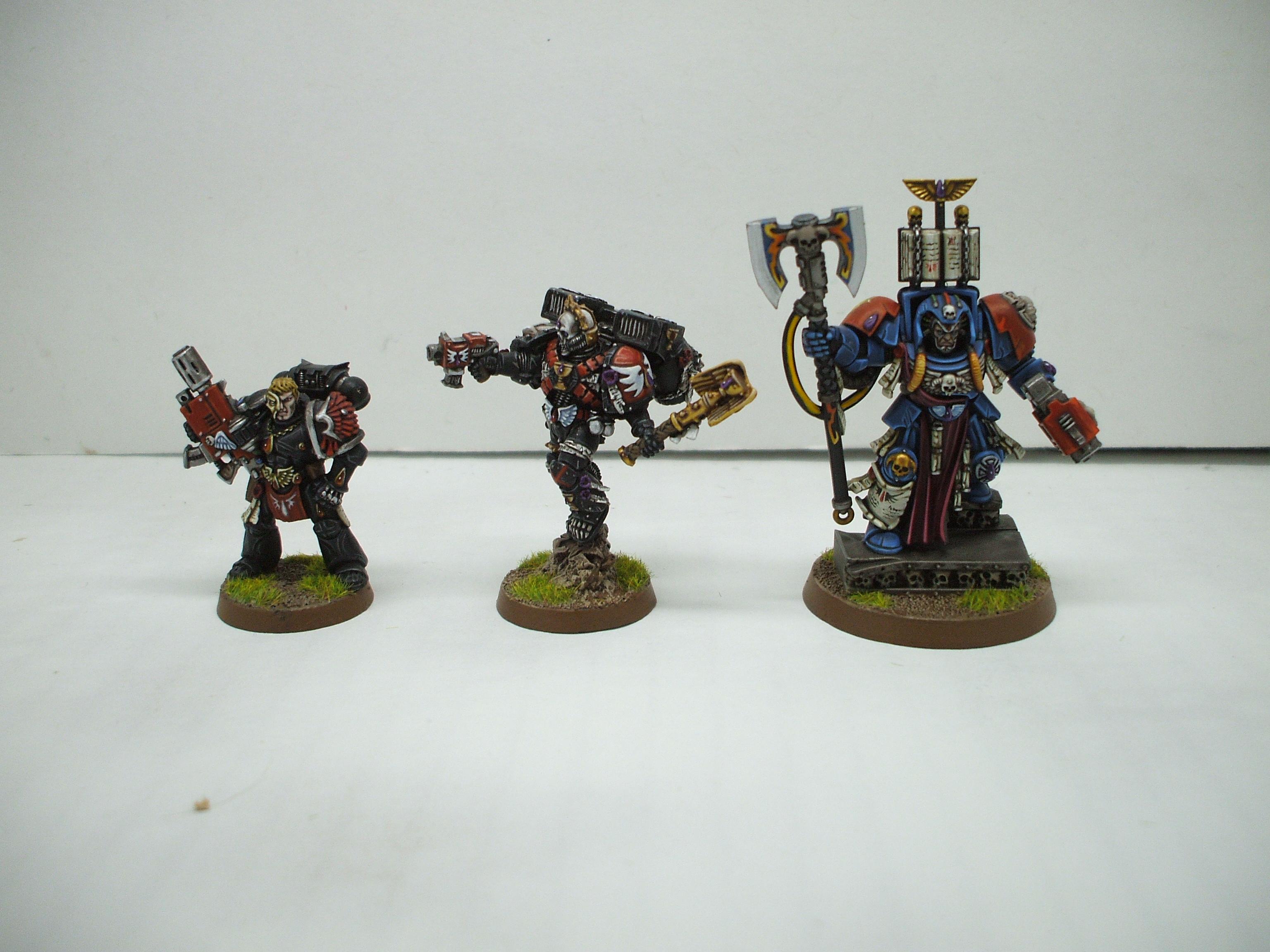 Chaplain, Libararian, Librarian In Terminator Armour, Space Hulk, Tycho