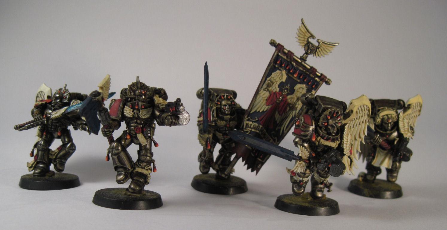 Blood Angels, Gold, Sanguinary Guard, Warhammer 40,000, Work In Progress