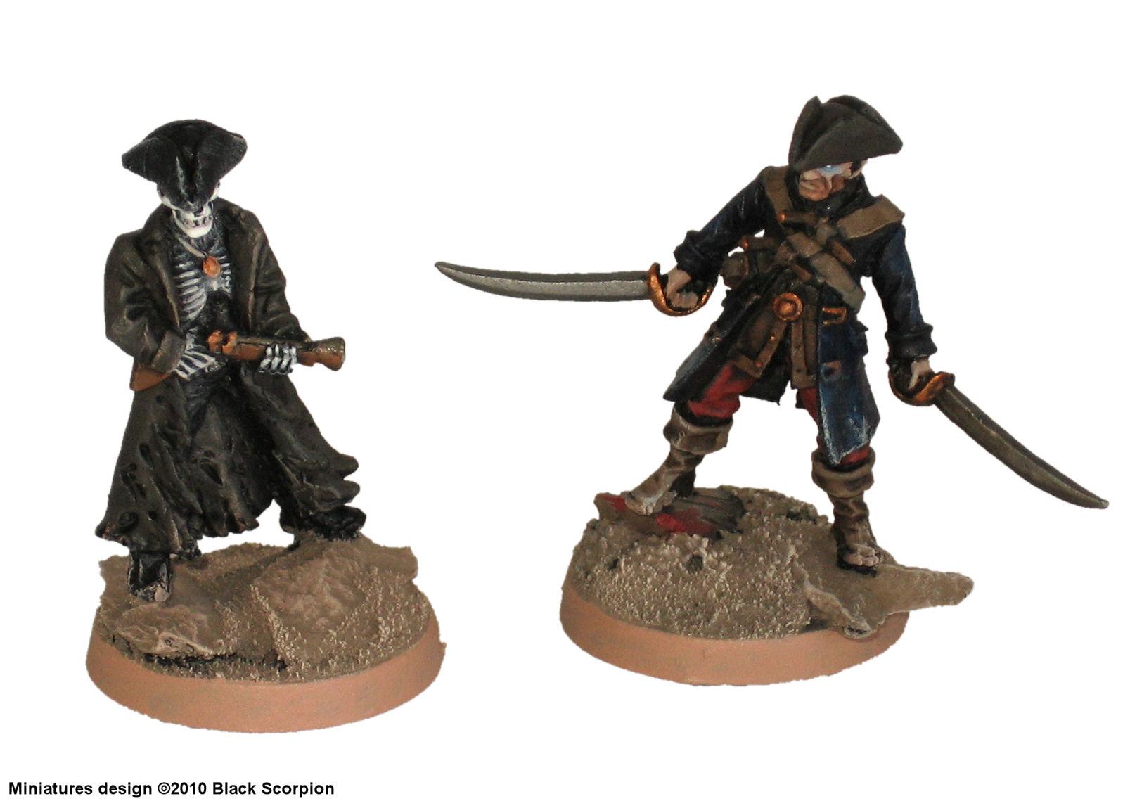 Black Scorpion, Bones, Cutlass, Naval, Pirate, Skeletons, Undead, Warhammer Fantasy