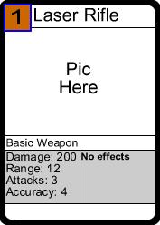Laser Rifle Card