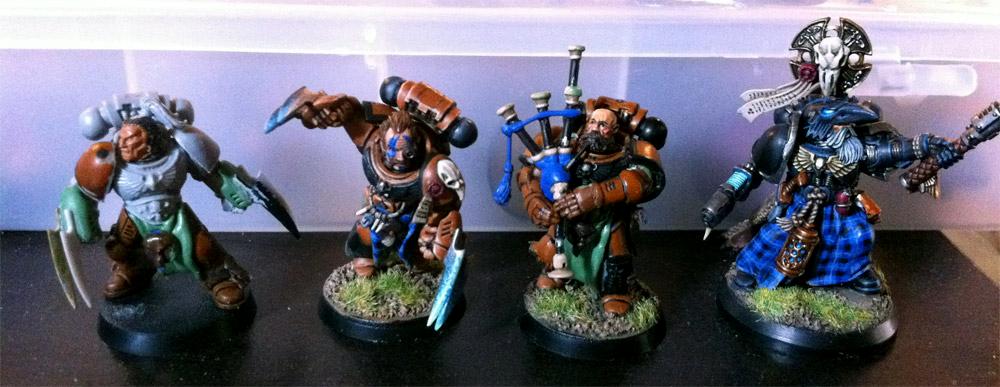 Awesome, Bag Piper, Piper, Space Marines, Spae Wolf, Wolf Priest