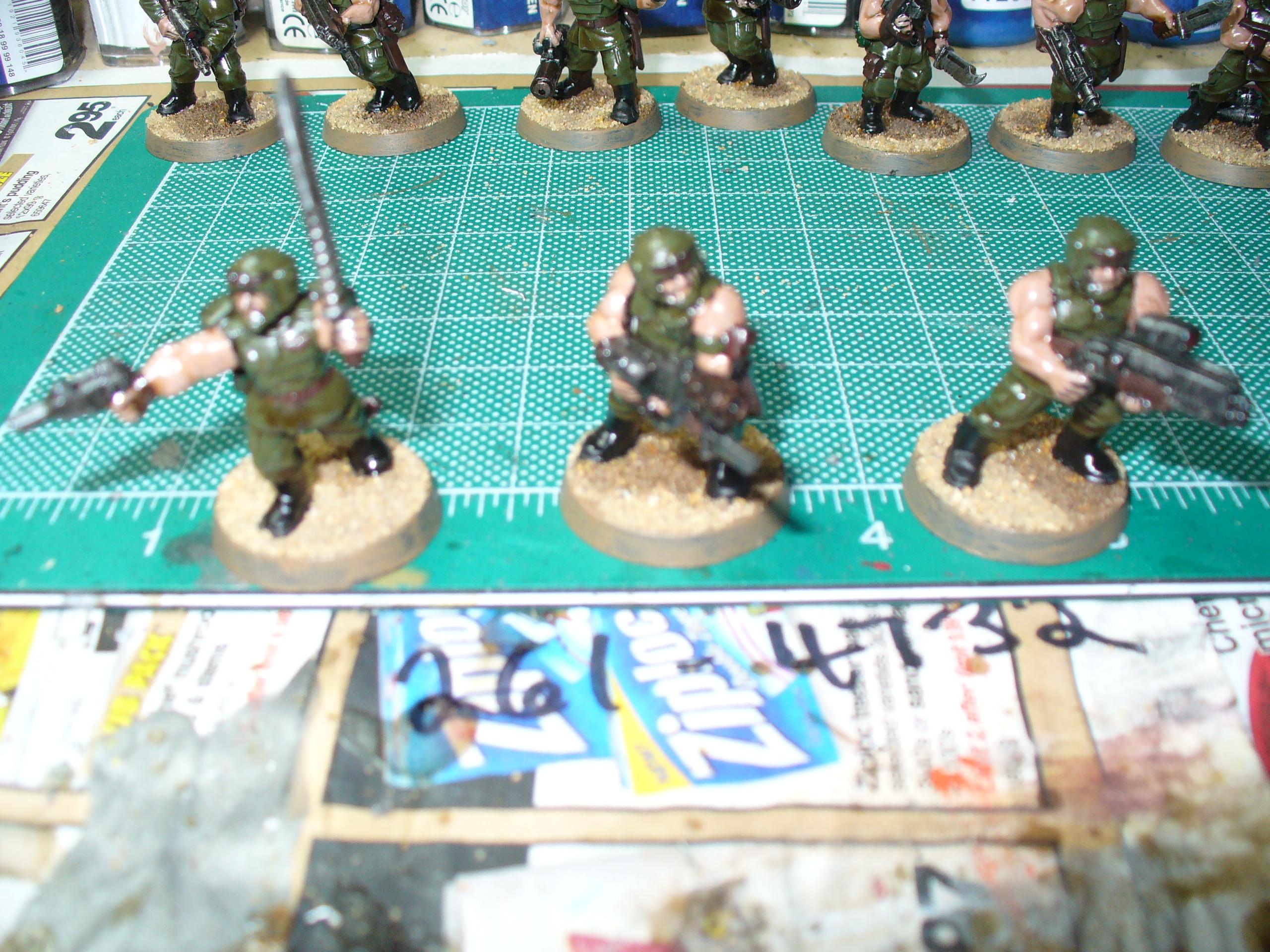 Close up of Sgt, Melta and shotgun