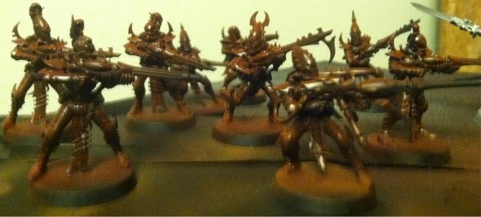 Airbrush, Dark Eldar, Dark Eldar Warriors, Warhammer 40,000, Work In Progress