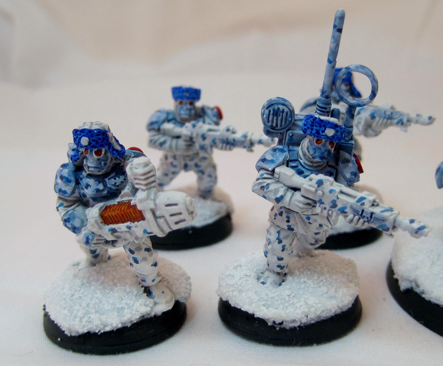 Snow Infantry Squad Red - Plasmagun & Vox - WIP