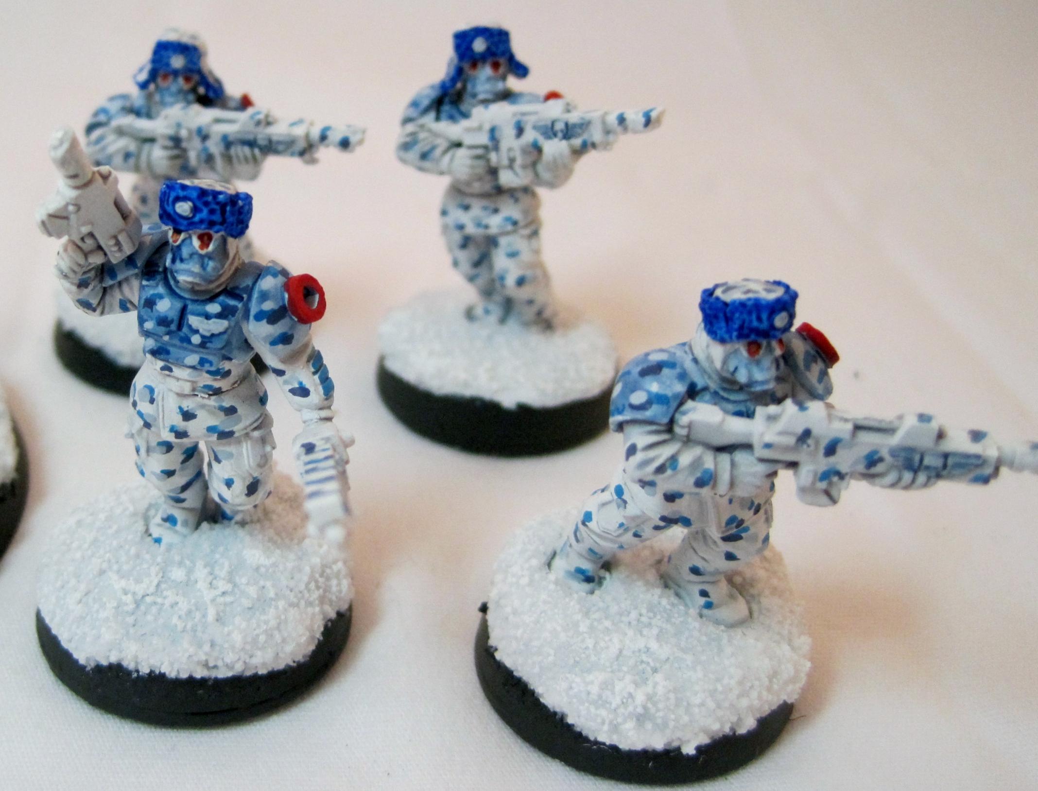 Snow Infantry Squad Red - Guardsmen - WIP