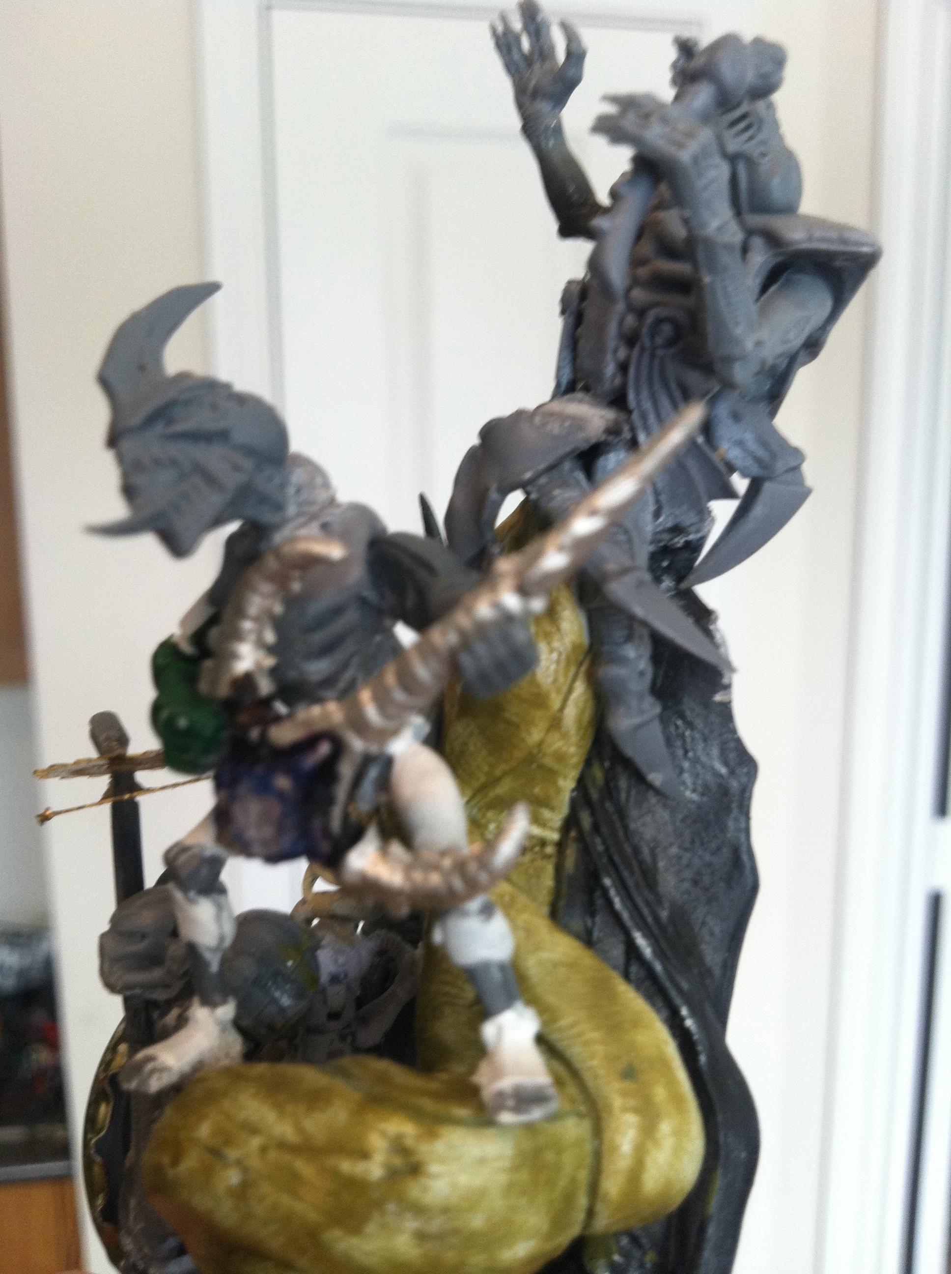 Gargoyle on guitar. 