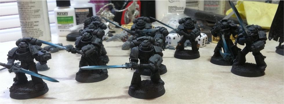Grey Knights, Stike Squad, Warhammer 40,000, Work In Progress