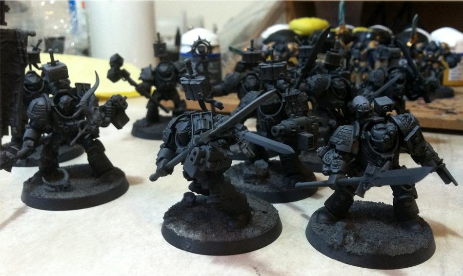Grey Knights, Paladins, Terminator Armor, Warhammer 40,000, Work In Progress