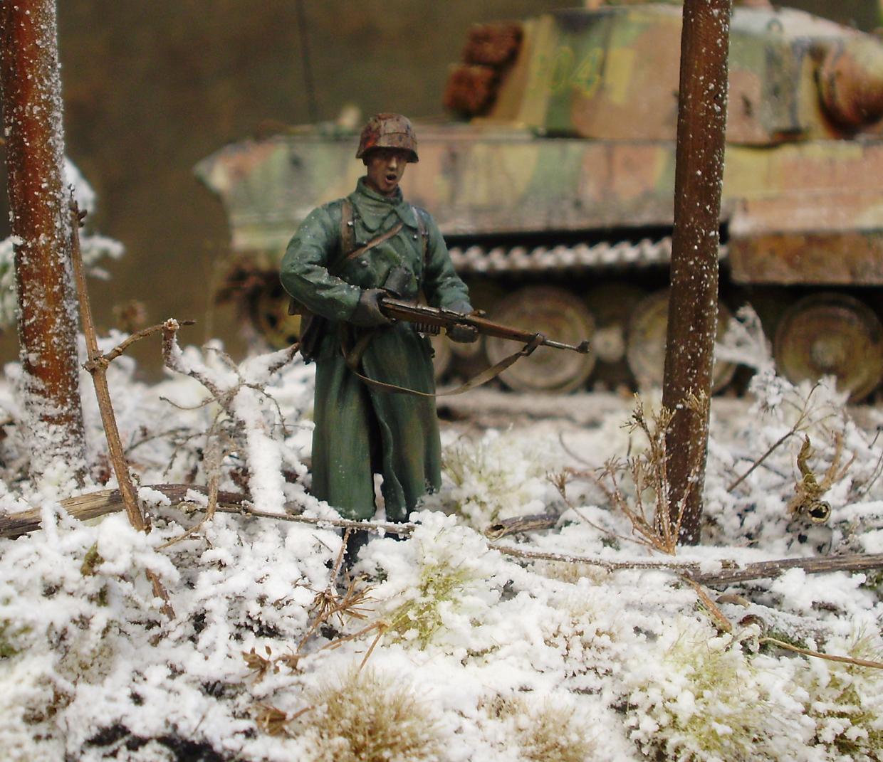 Germans, Snow, Tiger Ii, World War 2