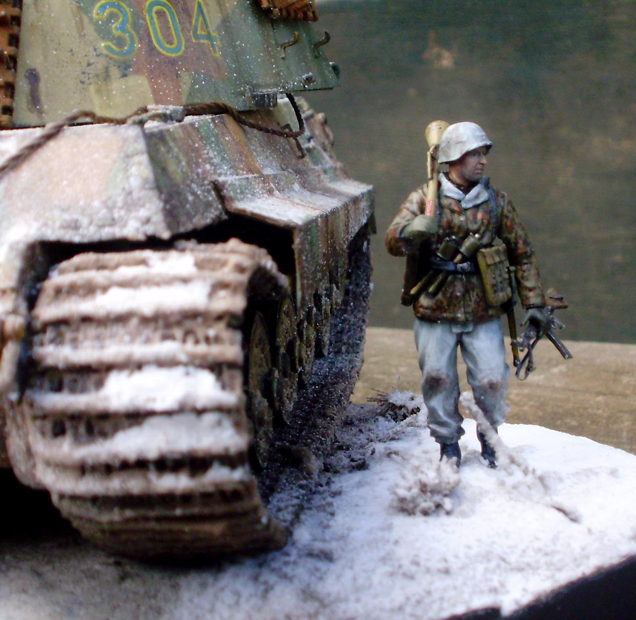 Germans, Snow, Tiger Ii, World War 2