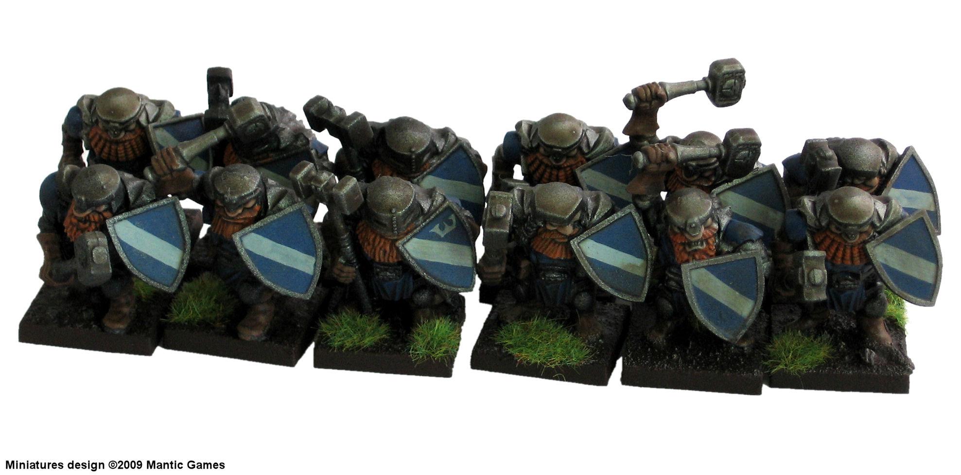 Dwarves, Hammers, Kings Of War, Mantic Games, Shieldbreakers, Speedpaint