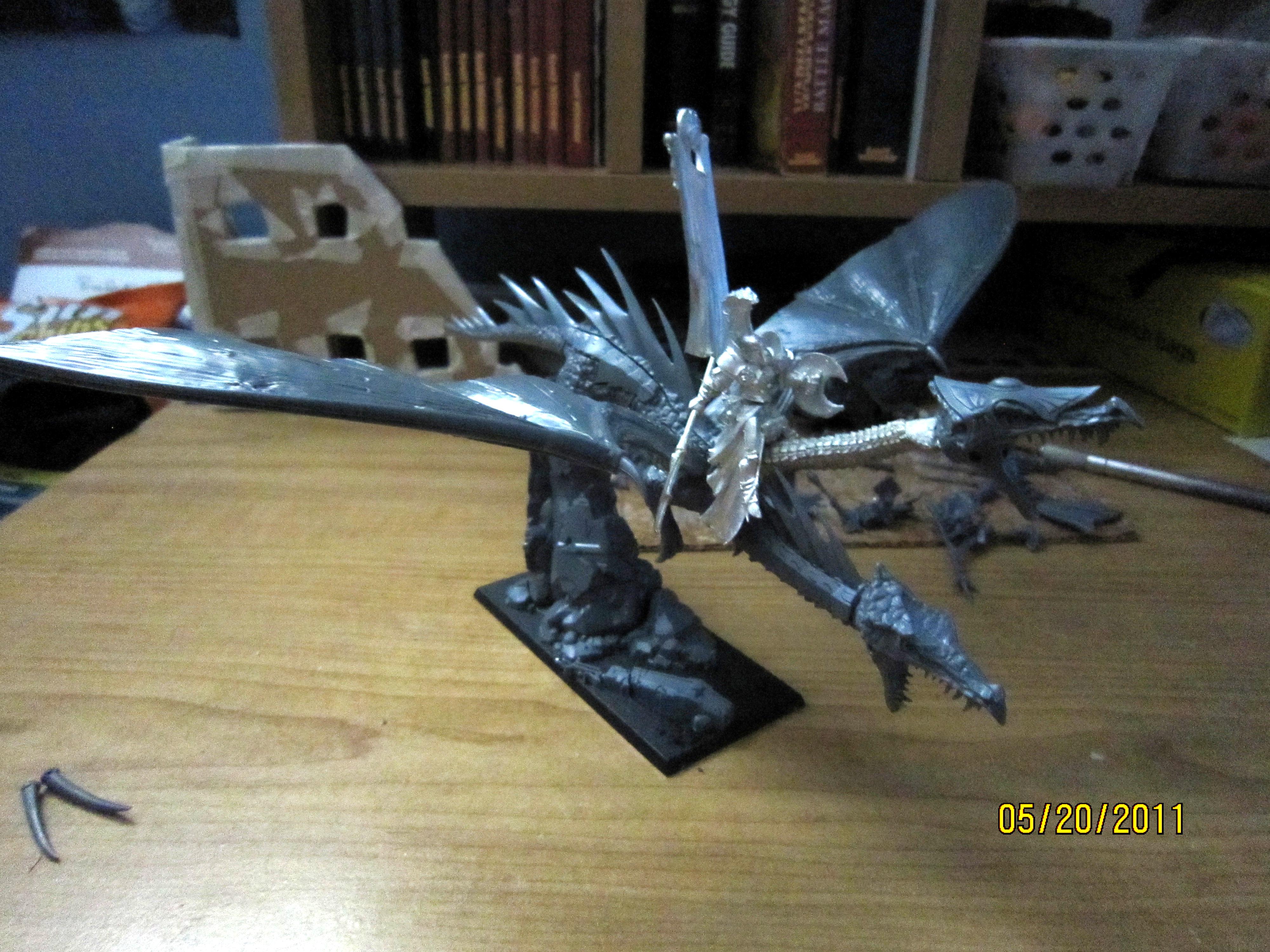 Chaos, Chaos Lord, Conversion, Dragon, Slaanesh, Warhammer Fantasy, Work In Progress