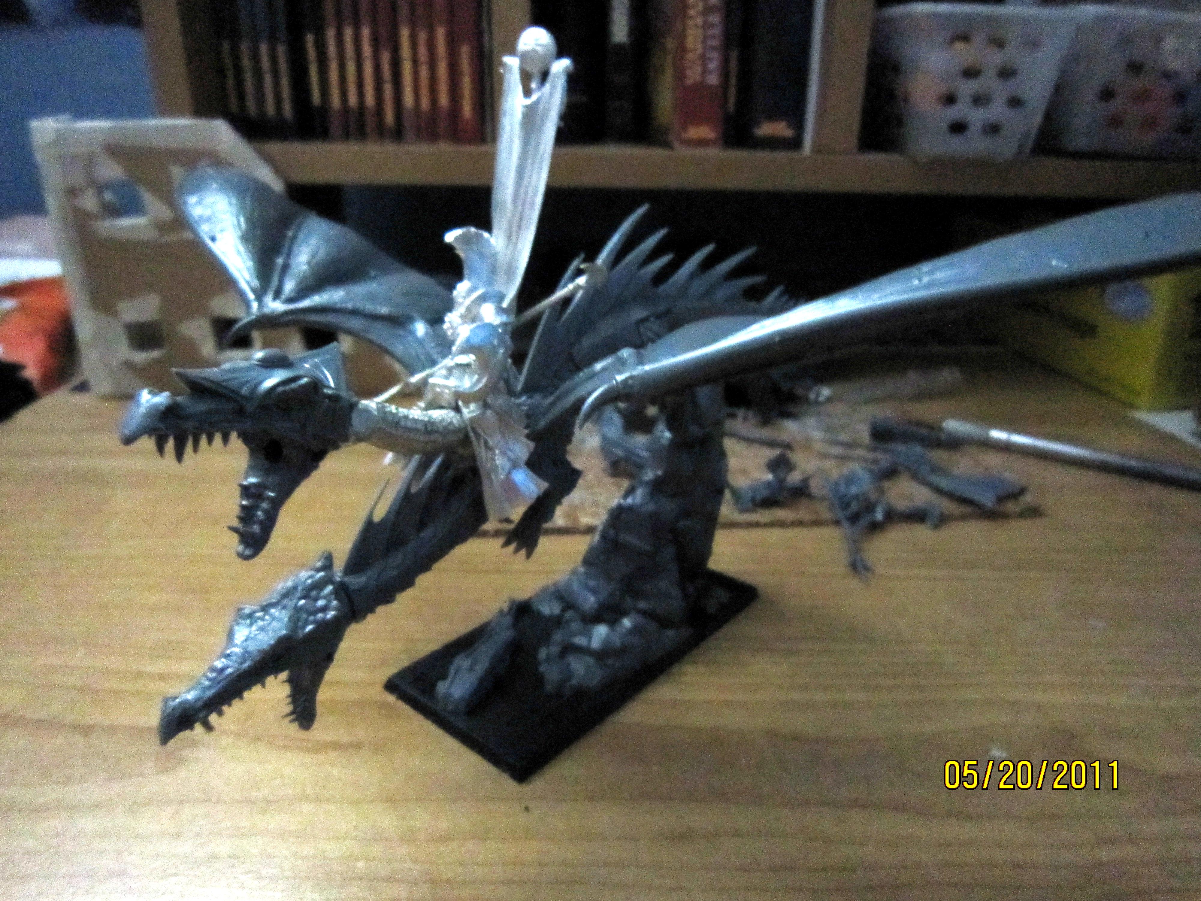 Chaos, Chaos Lord, Conversion, Dragon, Slaanesh, Warhammer Fantasy, Work In Progress