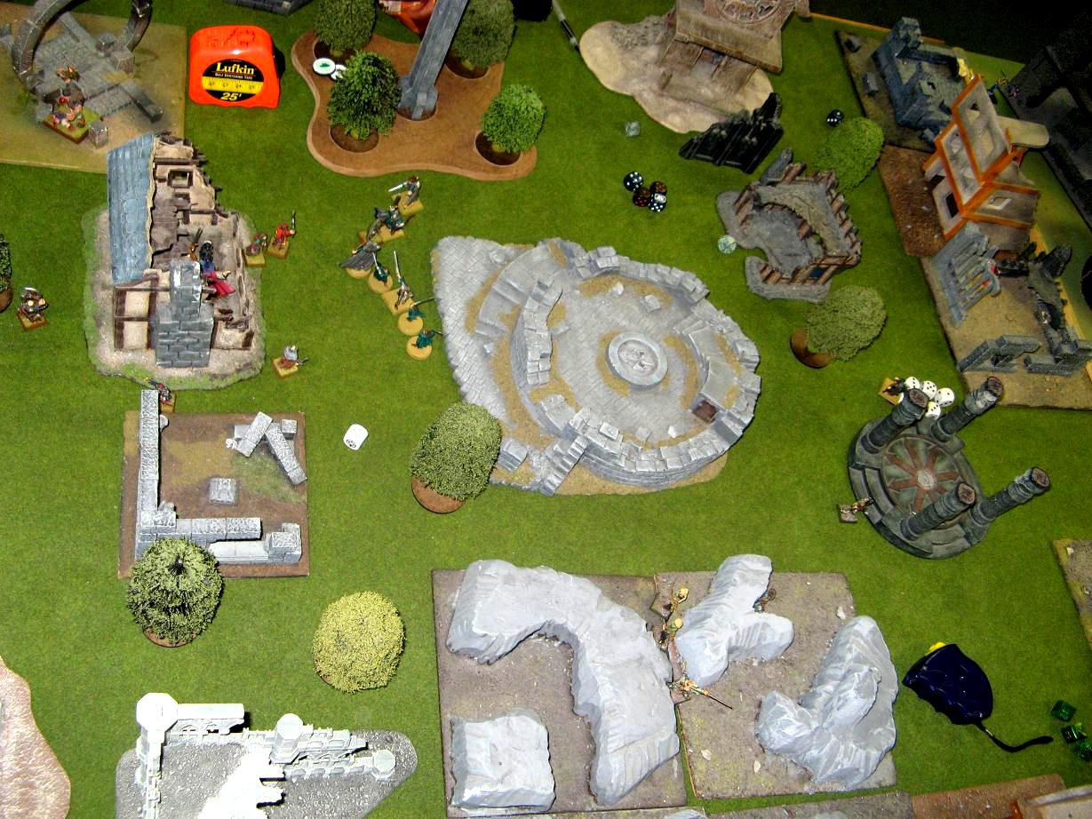 Board, Custom, Custom Terrain, Game Table, Ruins, Terrain, Warhammer Fantasy