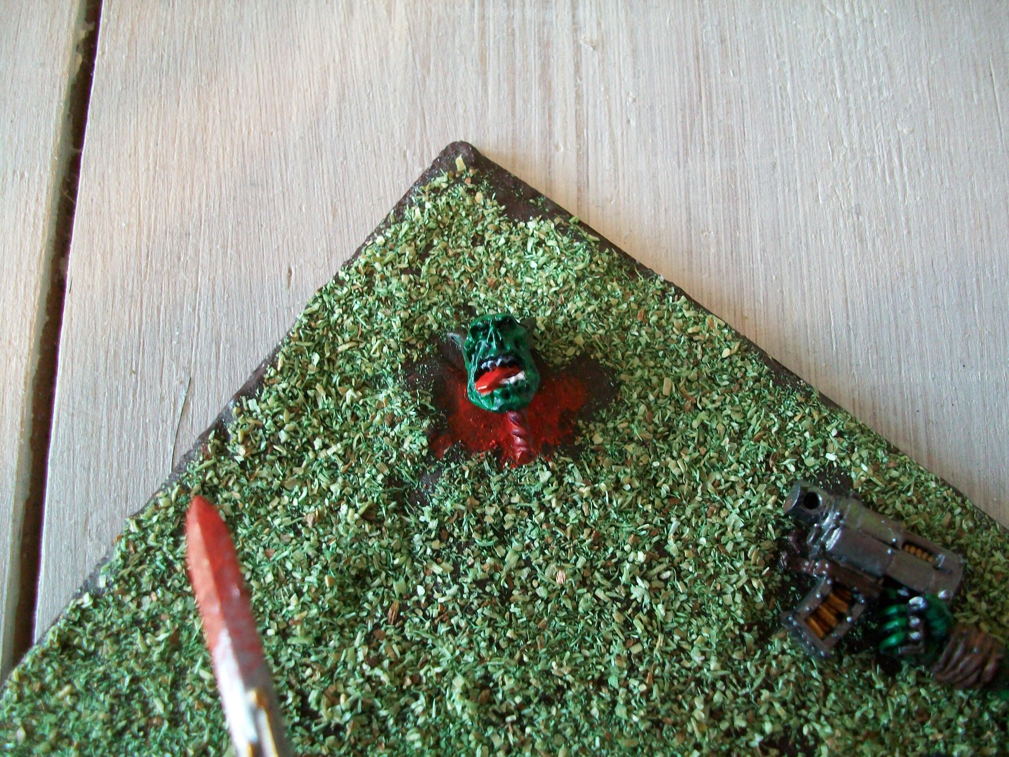 Blood, Commander, Diorama, Dying, Orks, Space, Space Marines, Warhammer 40,000