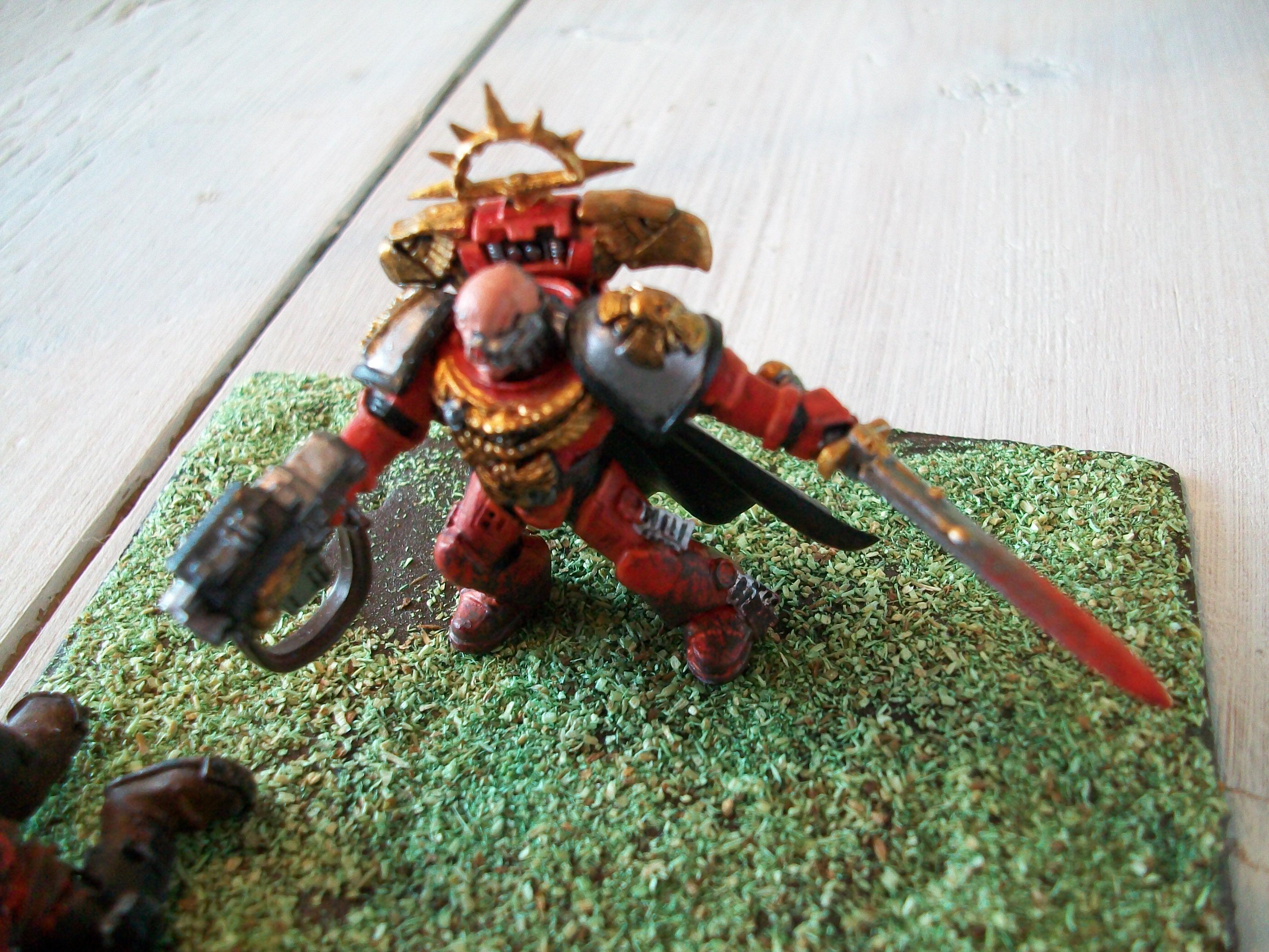 Blood, Commander, Diorama, Dying, Orks, Space, Space Marines, Warhammer 40,000