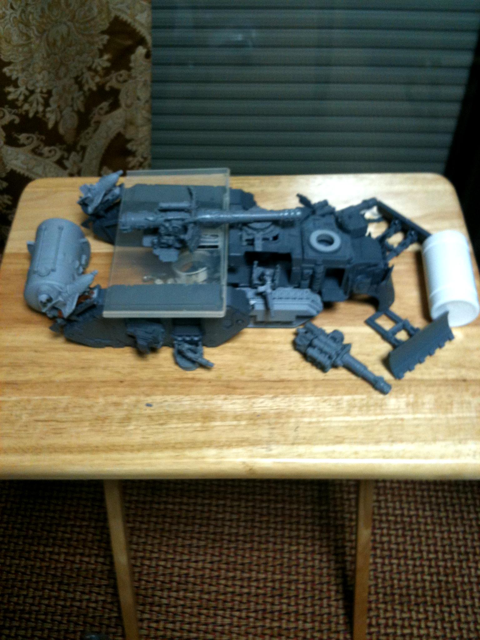 Battle Fortress, Battlewagon, Conversion, Orks, Super-heavy, Work In Progress