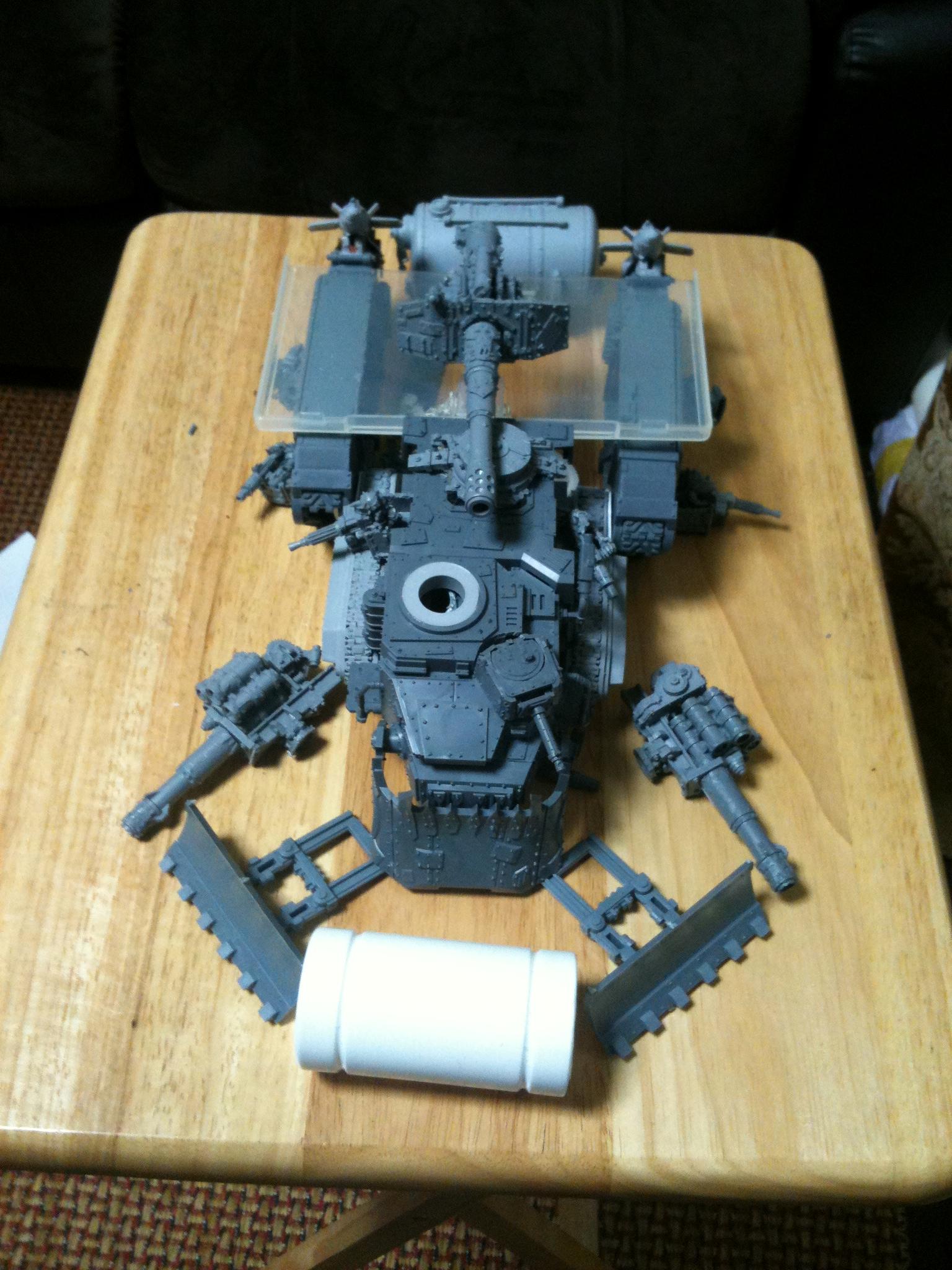 Battle Fortress, Battlewagon, Conversion, Orks, Super-heavy, Work In Progress