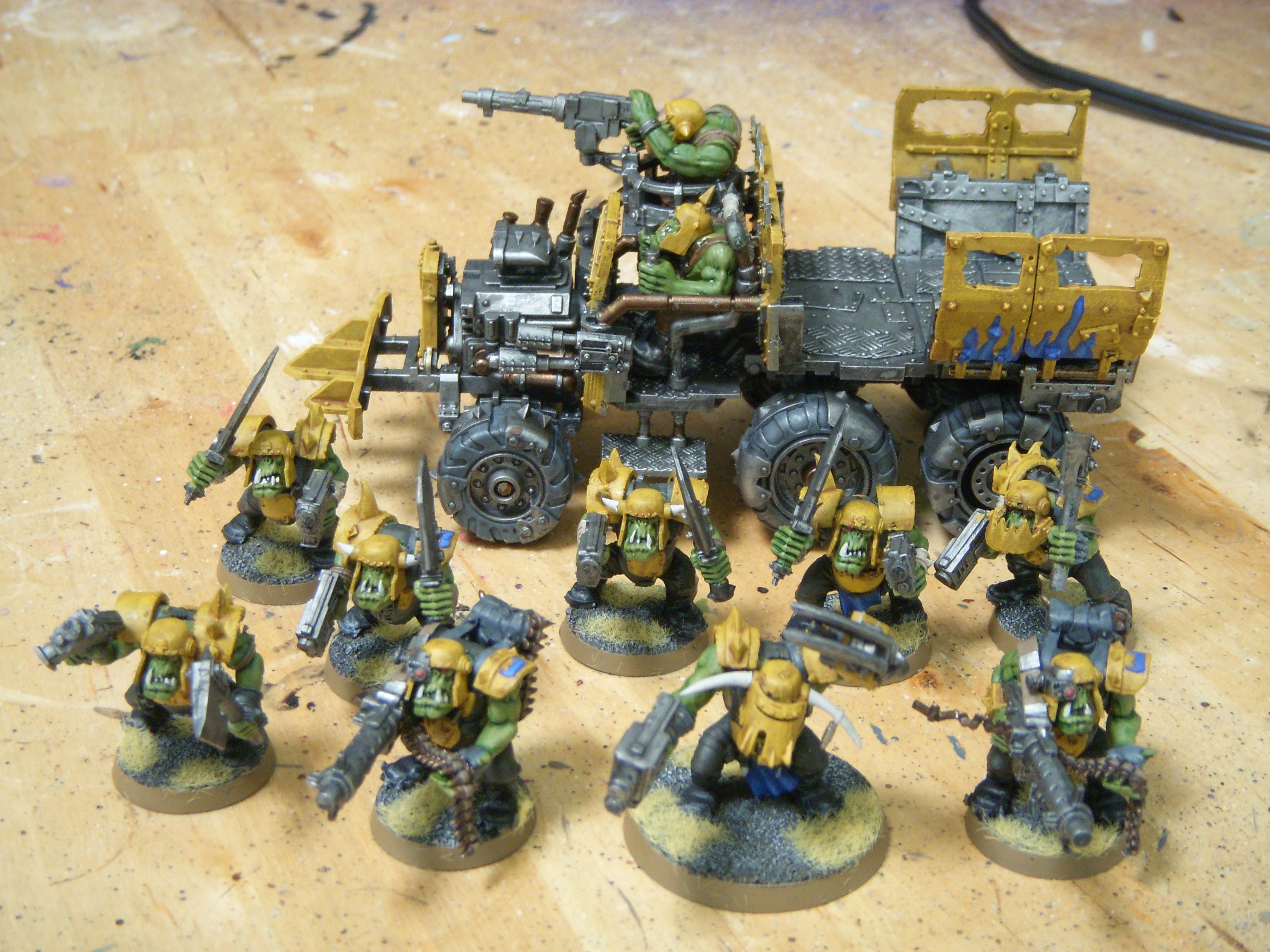 Bad Moon Orks, Imperial Guard Mordian Iron Guard Bad Moon Orks, Mordian Imperial Guard