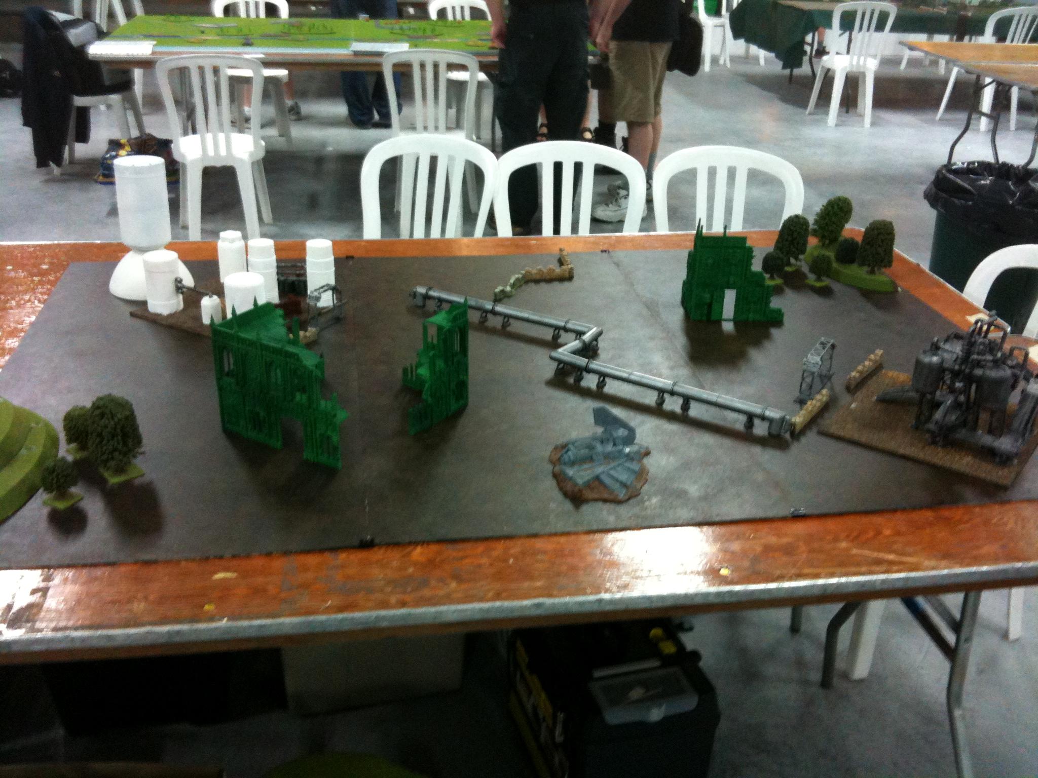 Cangames, Fuel Depot, Game Table, Pipeline, Refinery, Terrain