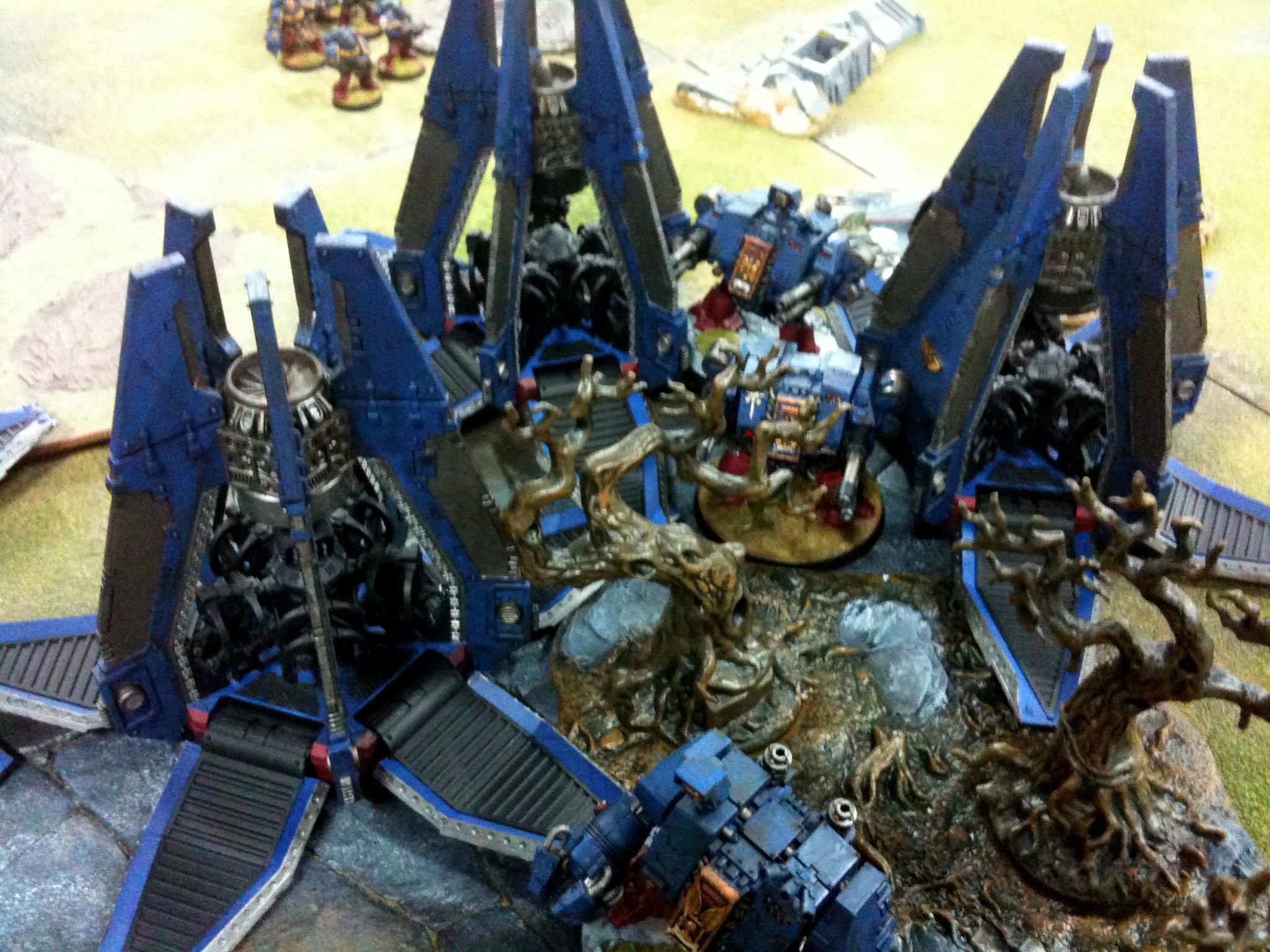 Breakthrough, Dreadnought, Drop Pod, Space Marines, Tyranids, Valley